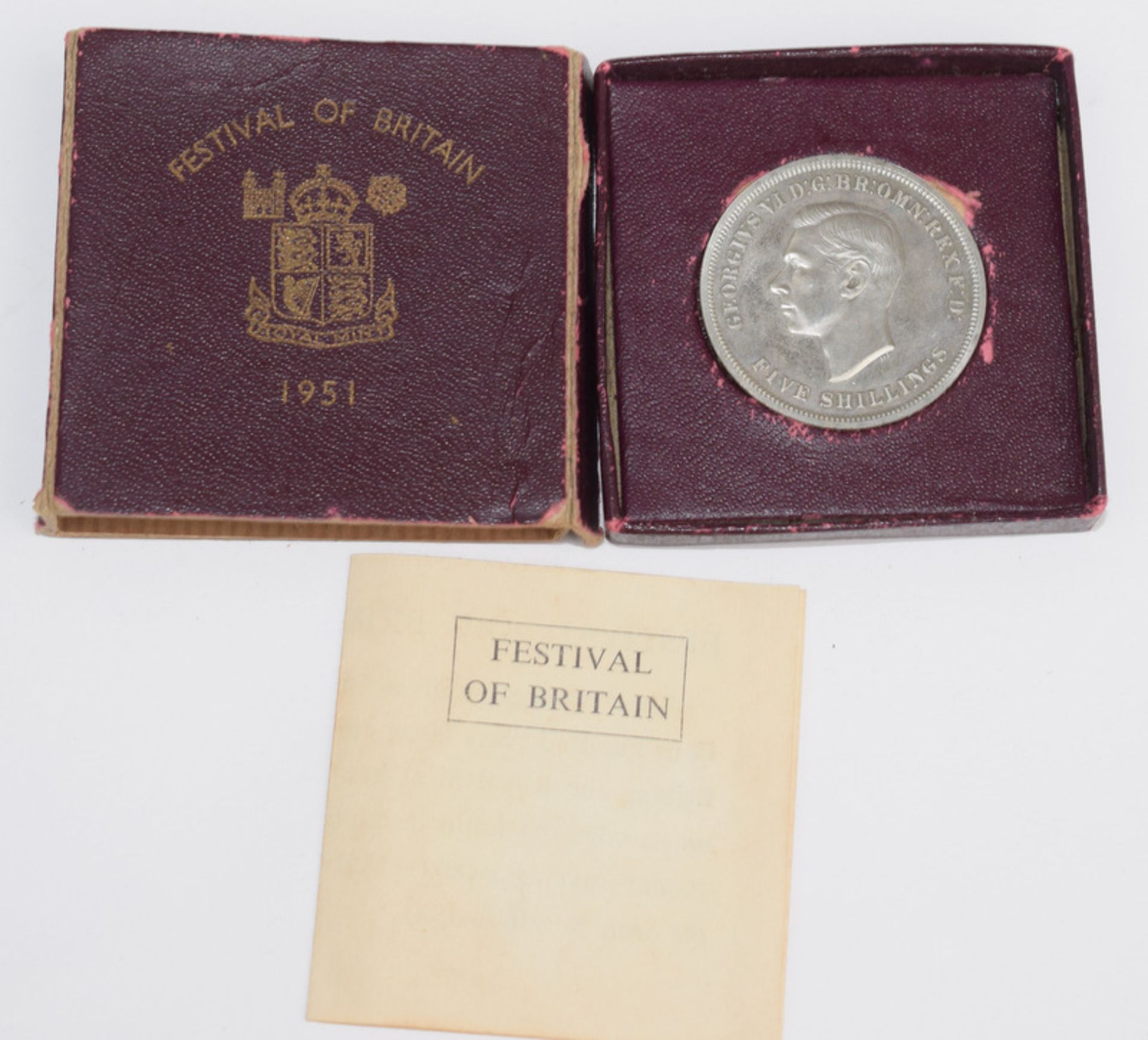 1951 Festival Of Great Britain Five Shillings In Box - Image 2 of 4