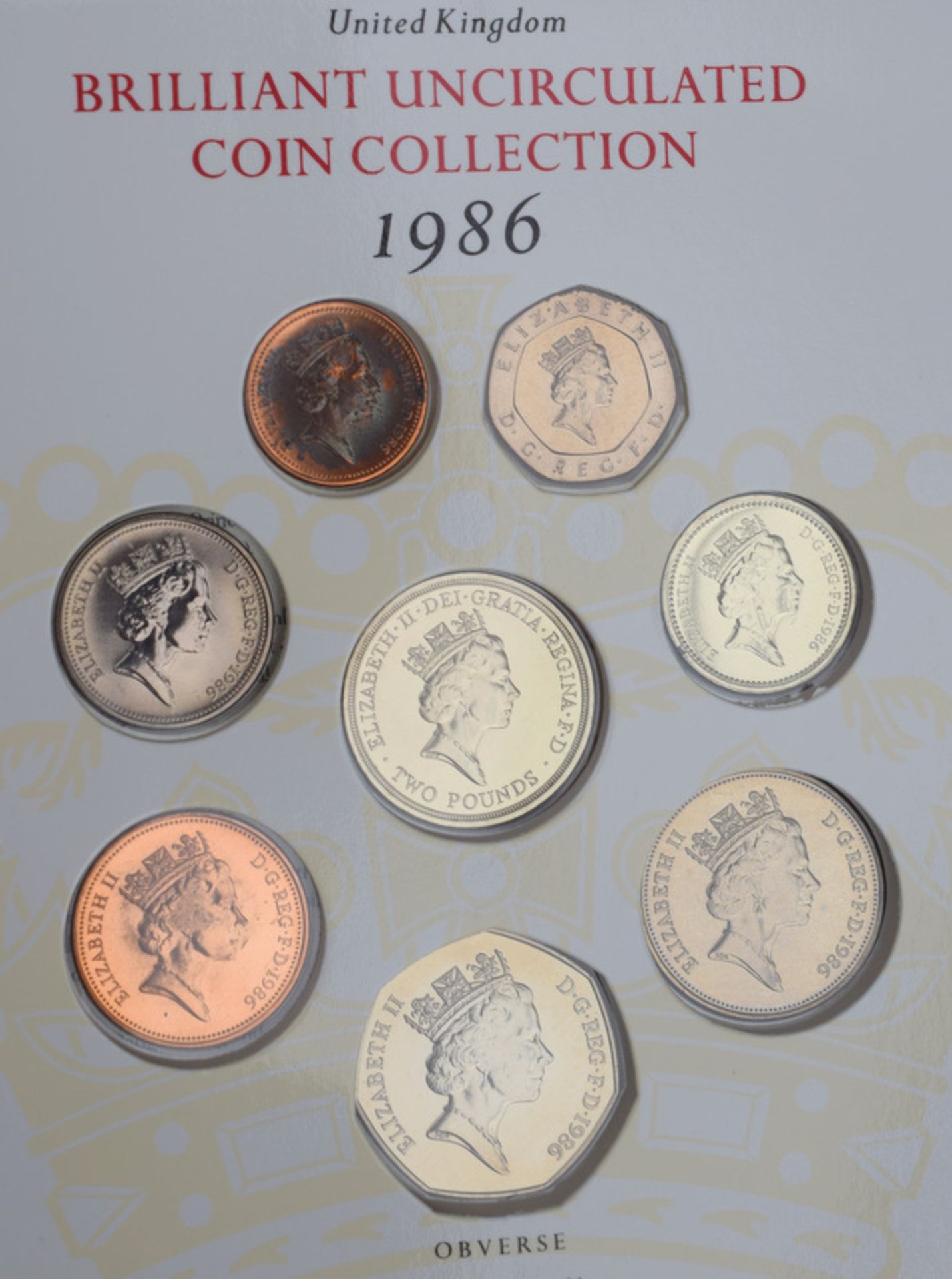 1986 UK Brilliant Uncirculated Coin Set - Image 3 of 4