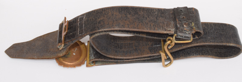 Naval Leather Belt With Fouled Anchor Buckle - Image 2 of 4