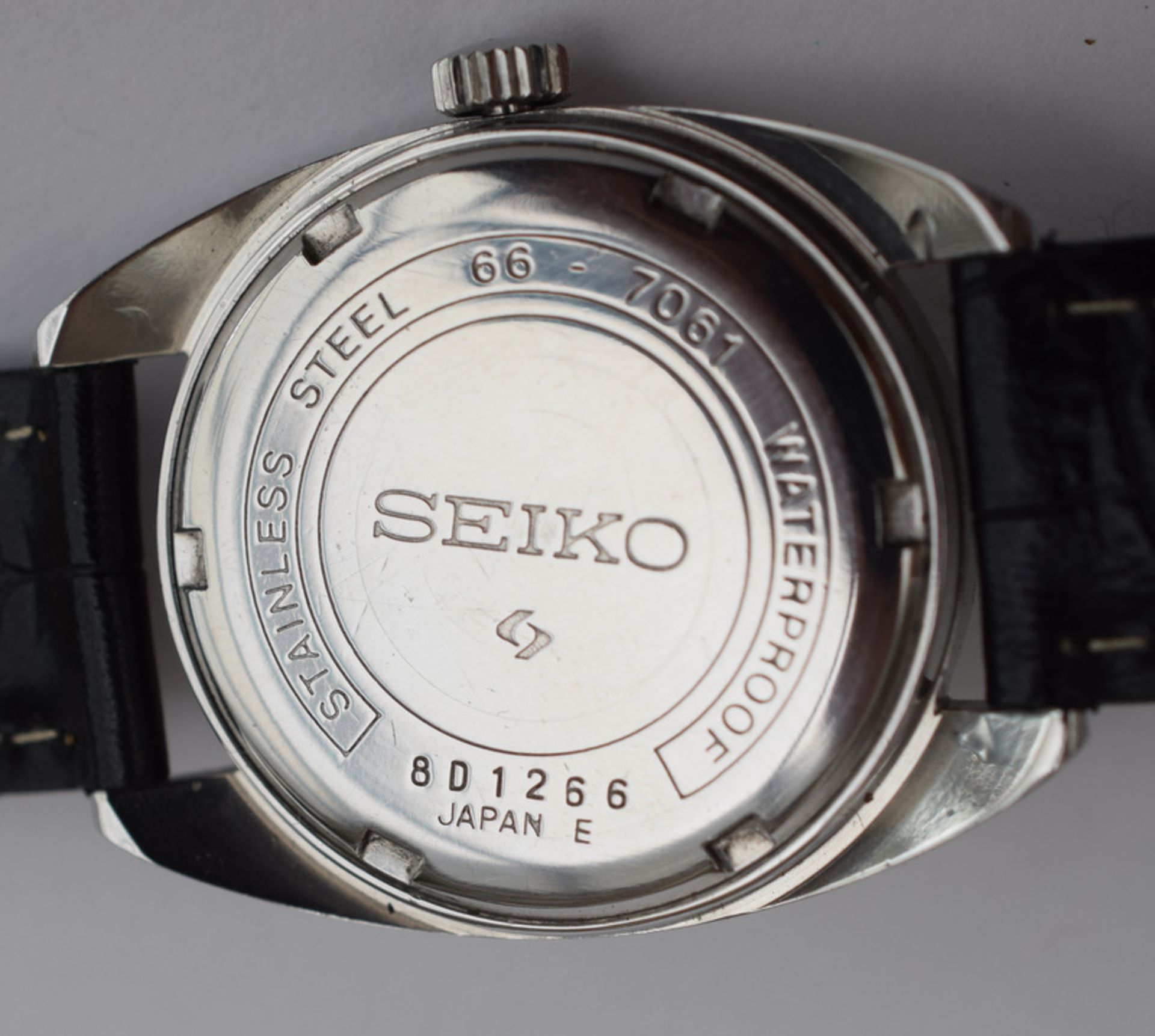 Vintage Seiko 7061 Black Dial Watch - Image 4 of 4