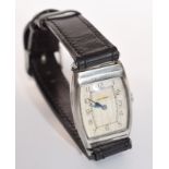 Very Rare Silver Autorist Automatic Watch By John Harwood For Fortis