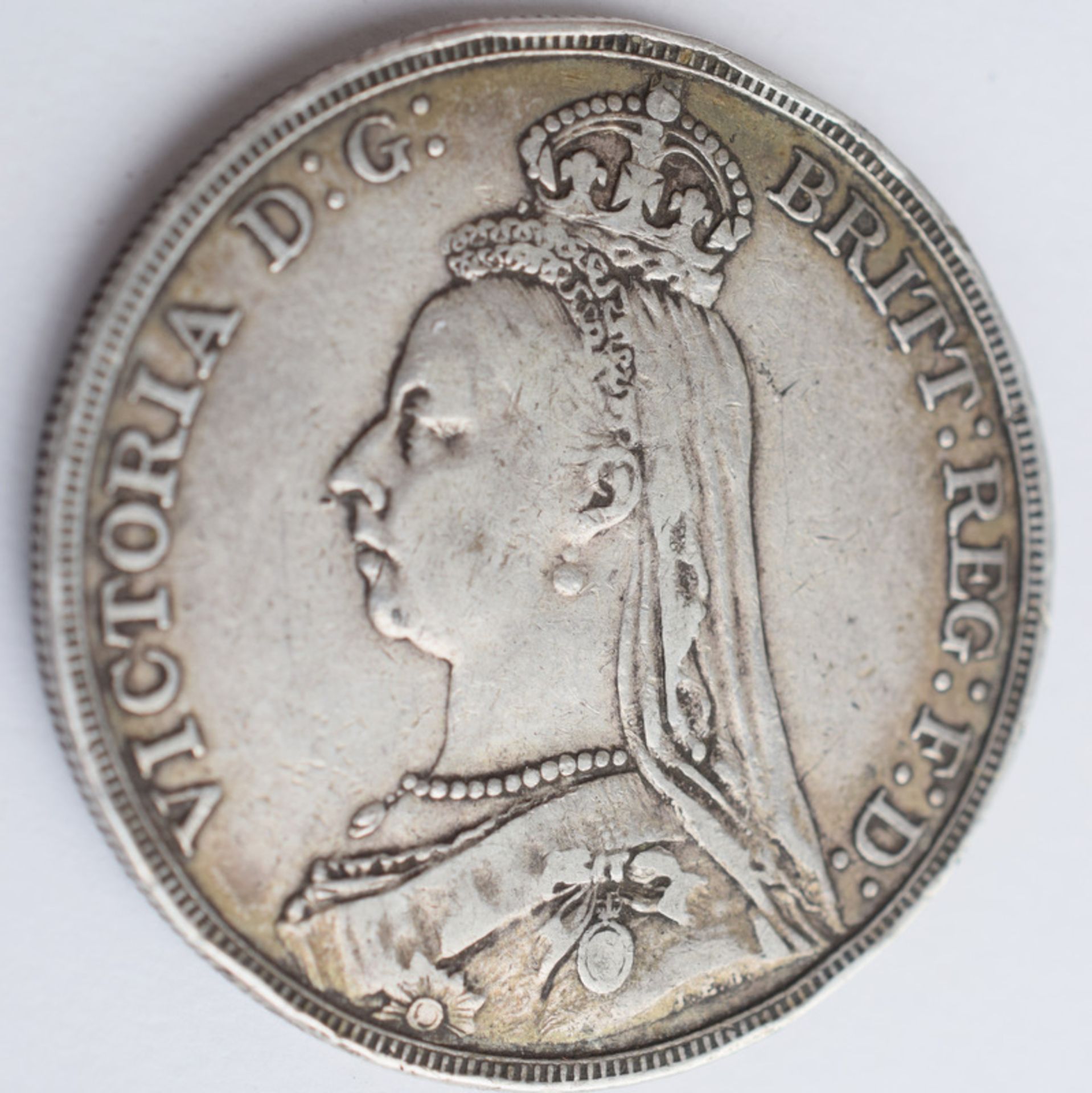 1899 Victorian Small Crown Silver Crown - Image 2 of 4