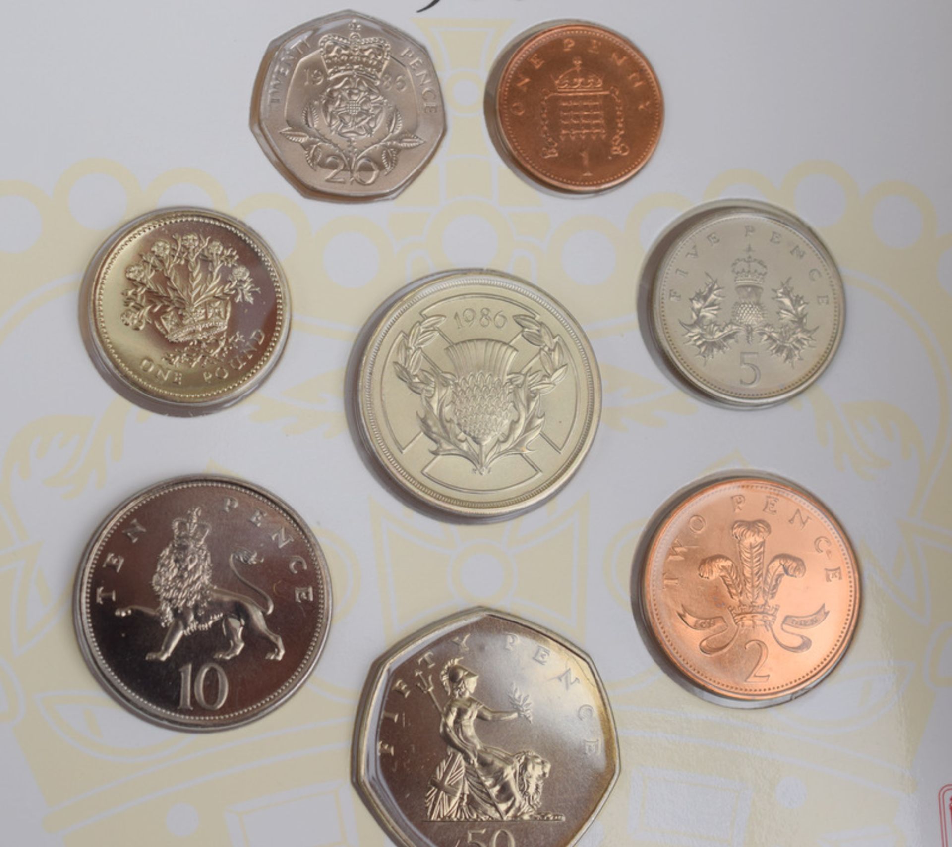 1986 UK Brilliant Uncirculated Coin Set - Image 4 of 4