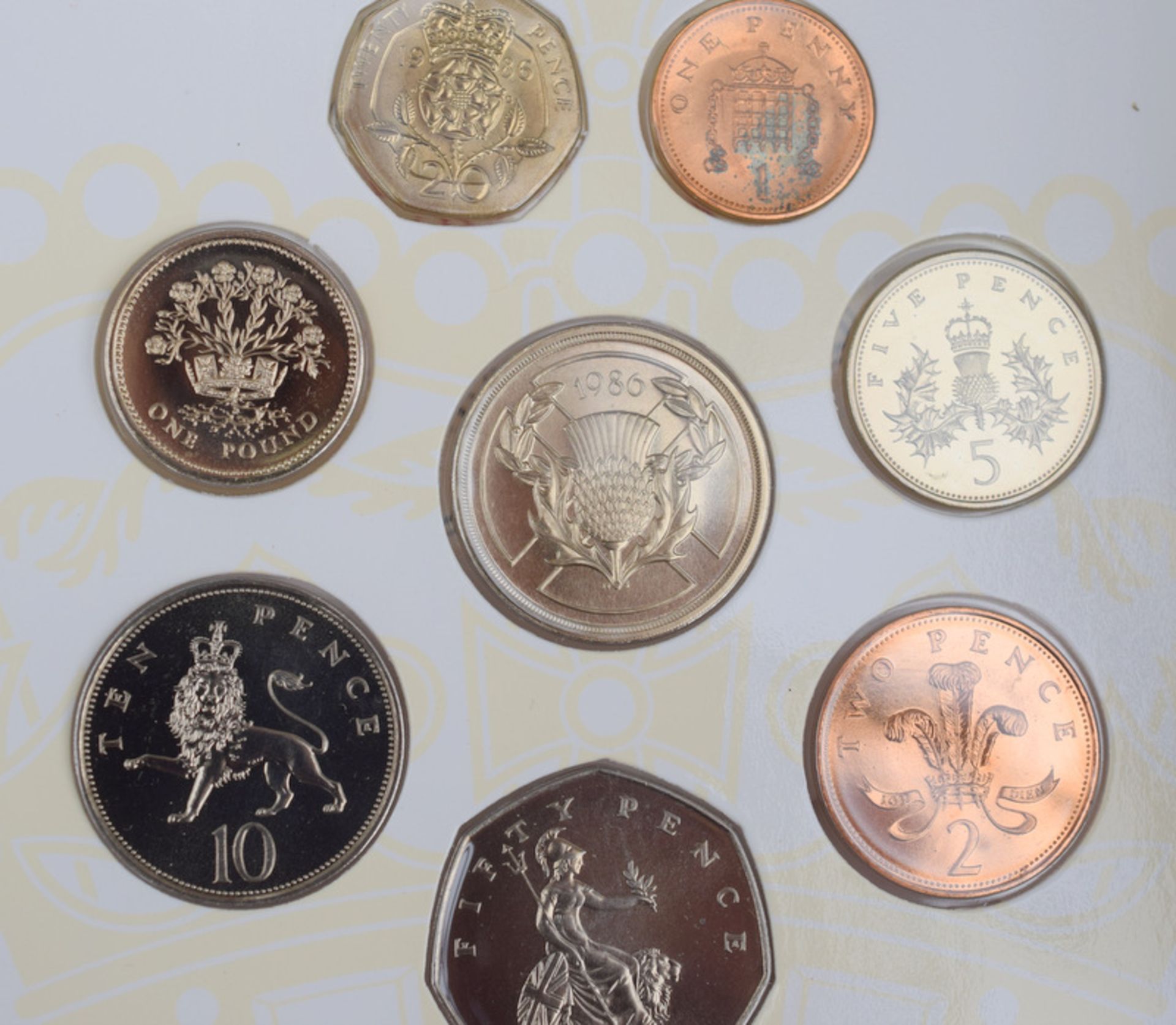 1986 UK Brilliant Uncirculated Coin Set - Image 4 of 4