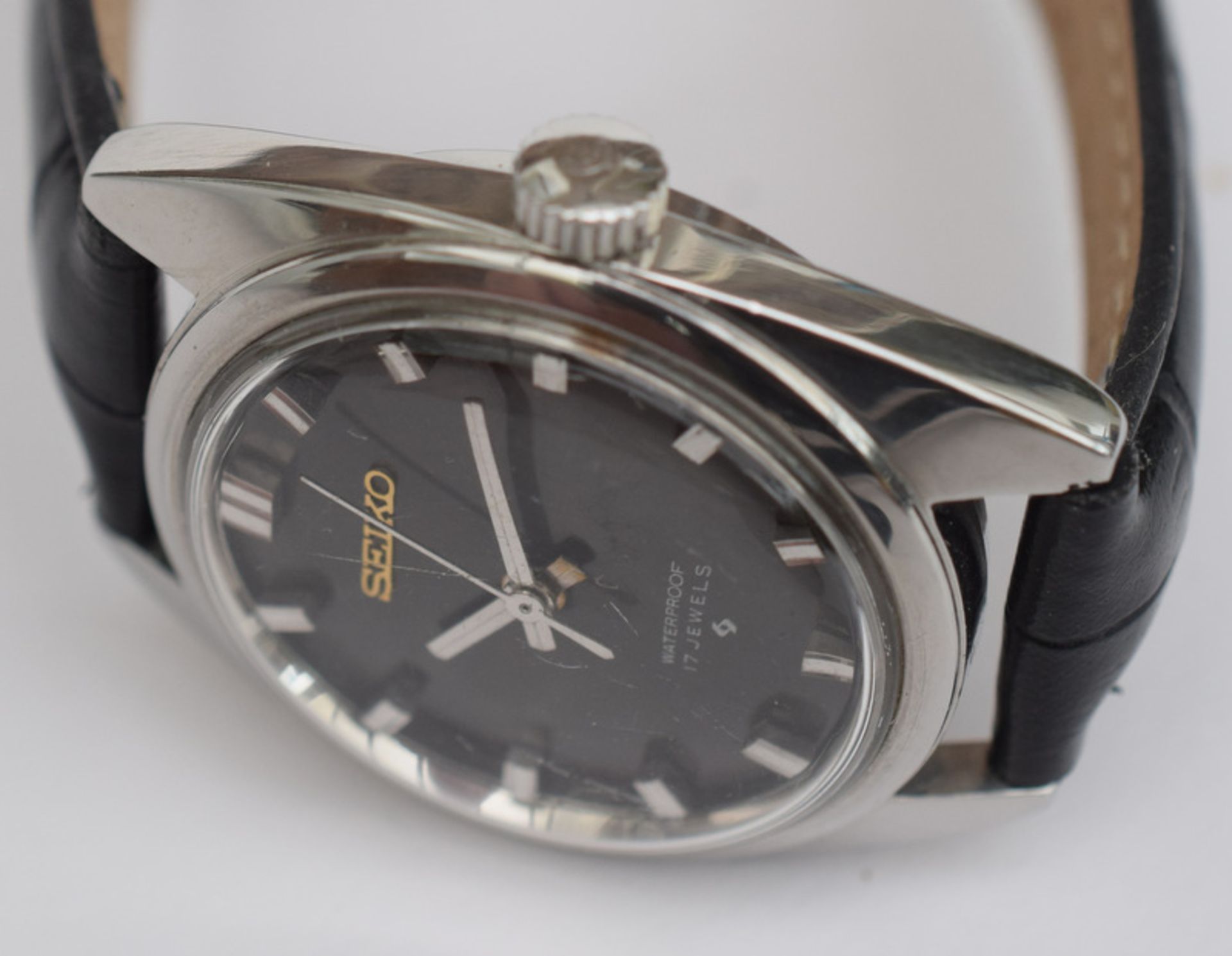 Vintage Seiko 7061 Black Dial Watch - Image 3 of 4