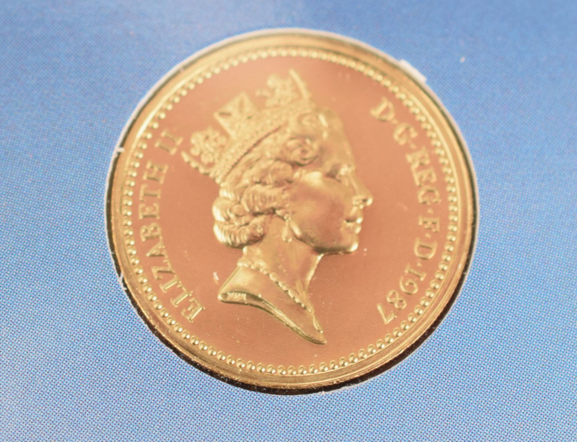 1987 Brilliant Uncirculated One Pound Coin - Image 3 of 3