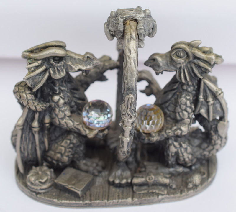 Pewter Dragon 'The Looking Glass' Figurine
