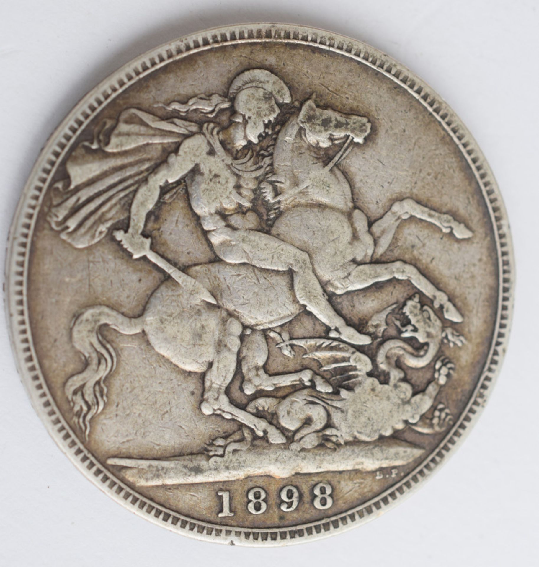 1898 Victorian Veiled Silver Crown