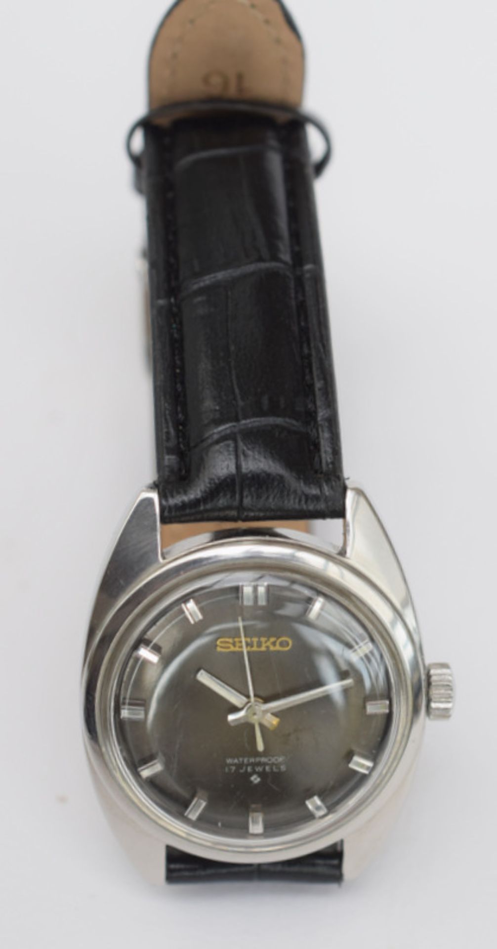 Vintage Seiko 7061 Black Dial Watch - Image 2 of 4