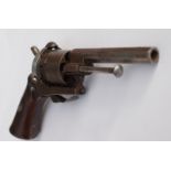 Antique Continental Pinfire Revolver Pistol 7mm Obsolete Calibre