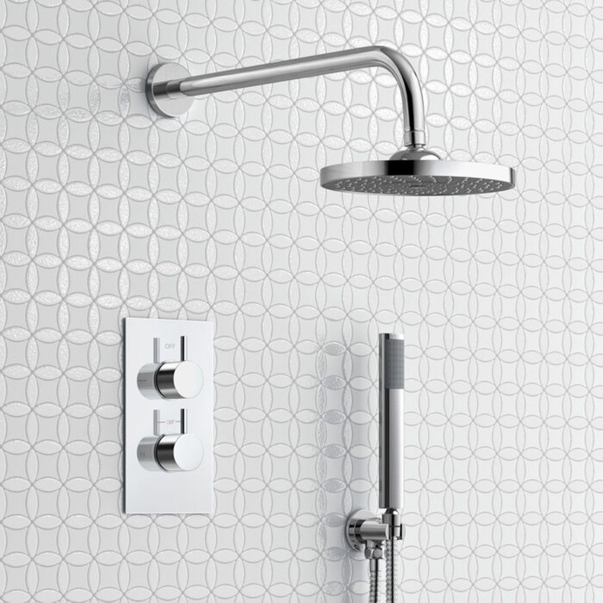(PM37) Round Concealed Thermostatic Mixer Shower Kit & Medium Head. Family friendly detachabl... - Image 2 of 5