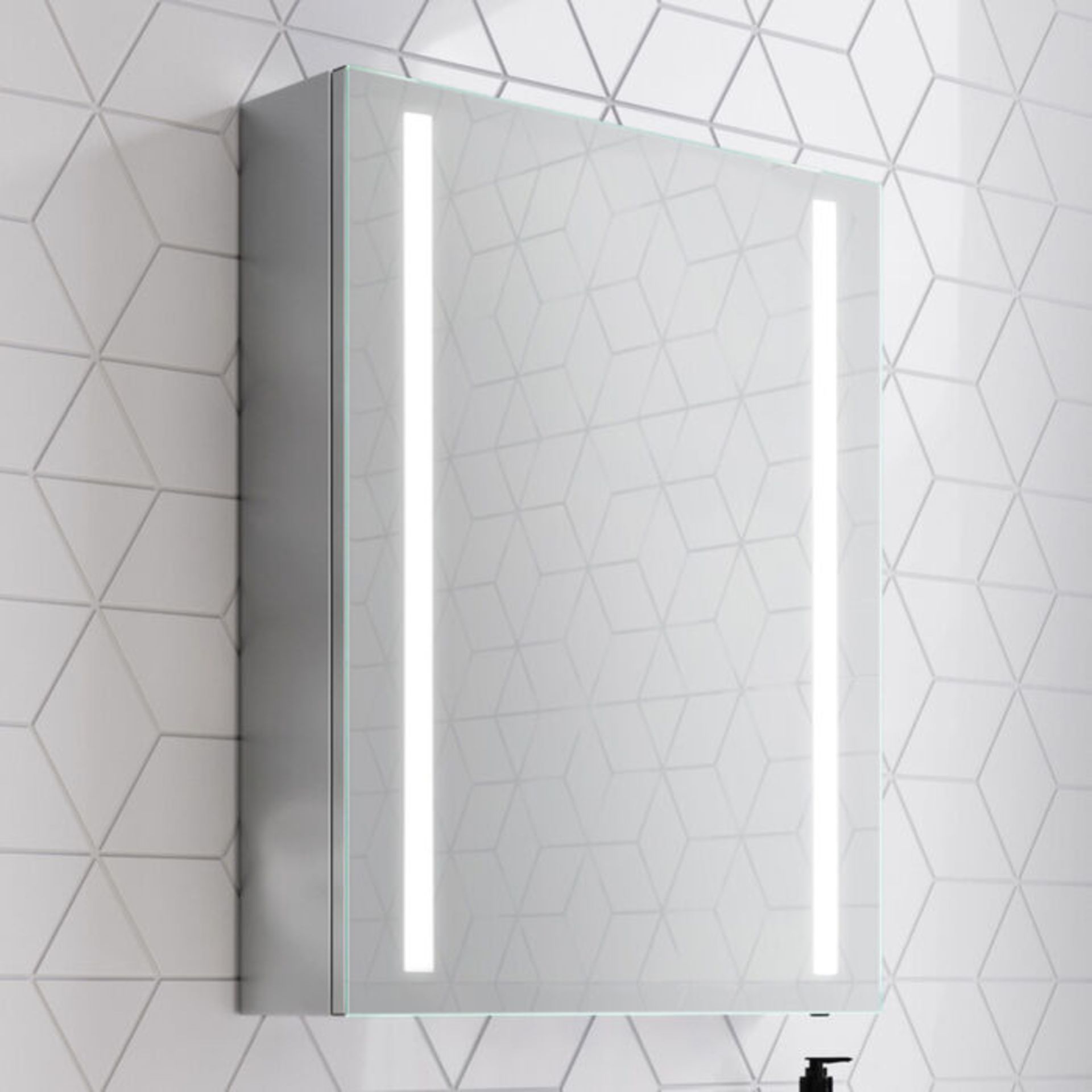 (PM4) 500x650mm Dawn Illuminated LED Mirror Cabinet. RRP £399.99. Energy efficient LED lightin... - Image 2 of 5