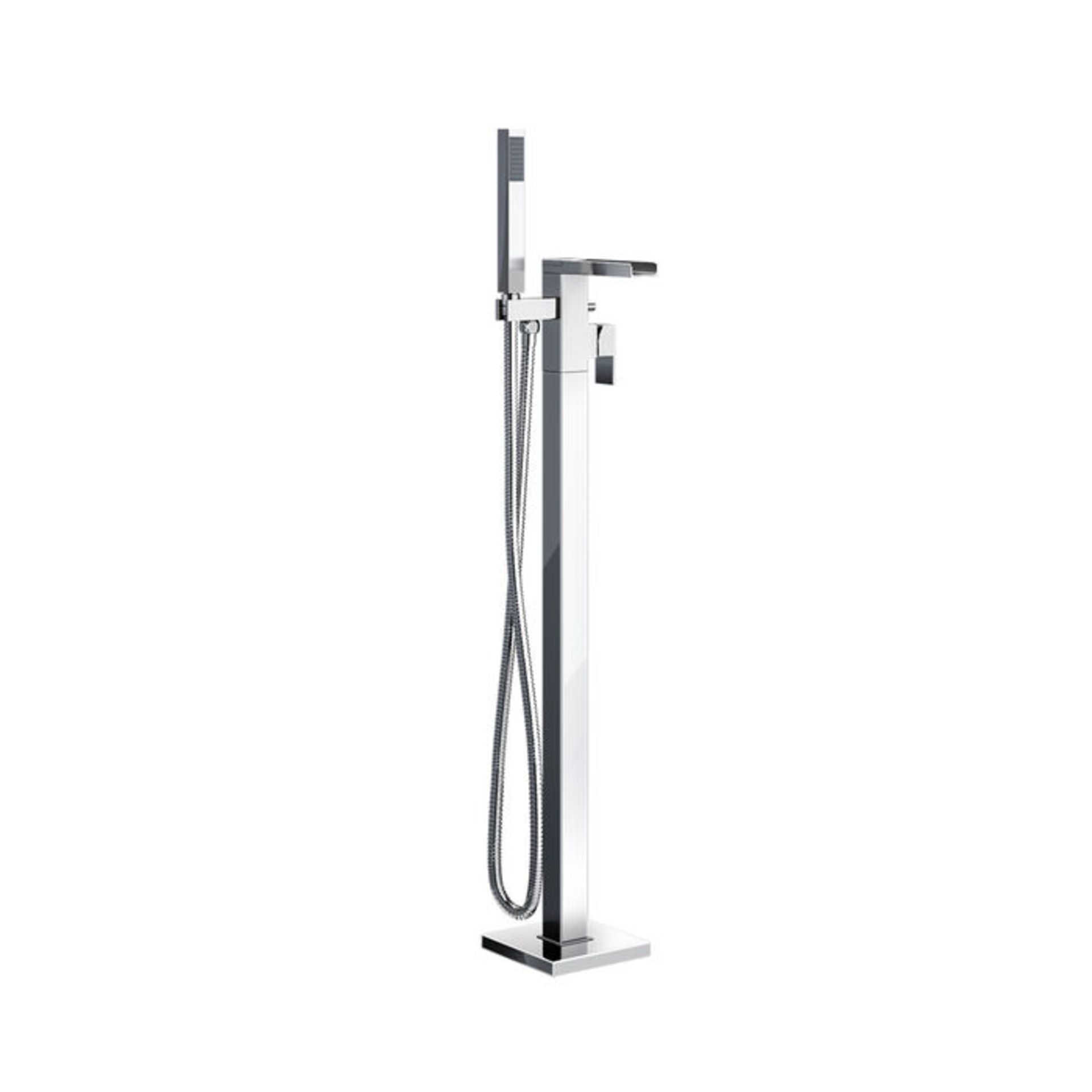 (PM16) Niagra II Waterfall Freestanding Bath Mixer Tap & Handheld Shower Head. We love this bec... - Image 3 of 4