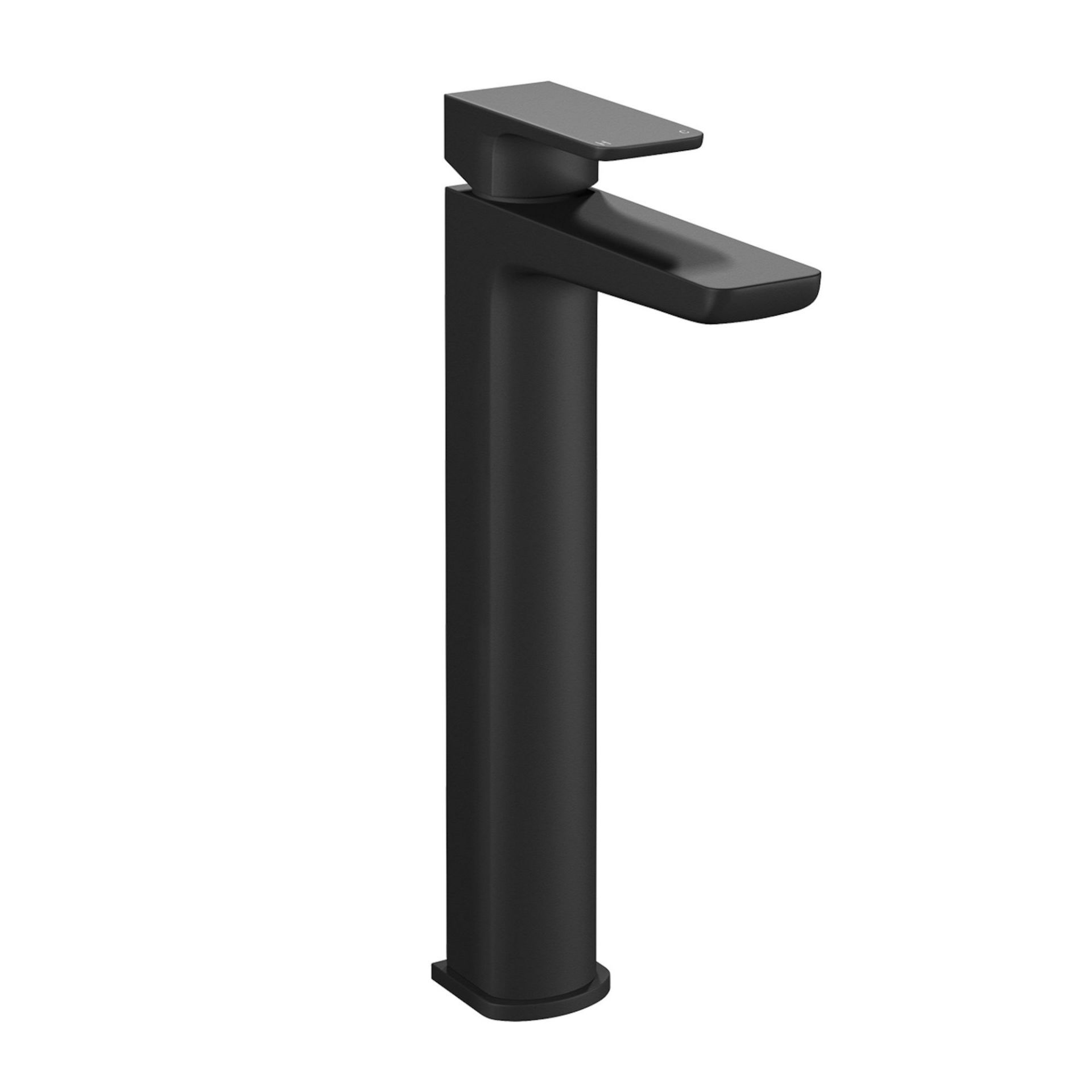 (PM42) Cube Matte Black Countertop Tap. Solid brass valves with ceramic disc technology Manufa... - Image 2 of 3