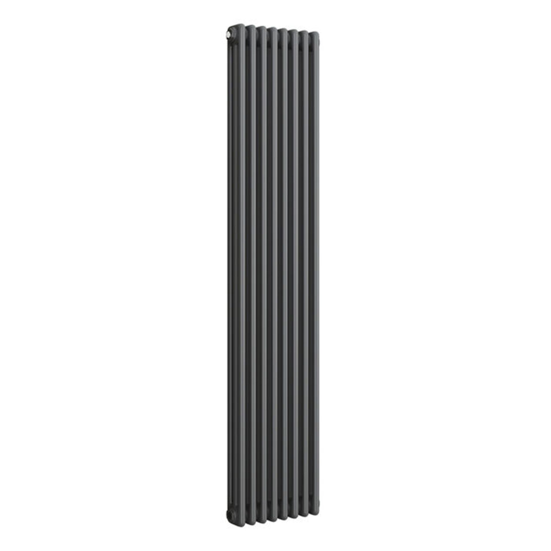 (JF112) 1800x380mm Anthracite Triple Panel Vertical Colosseum Traditional Radiator. RRP £470.9... - Image 4 of 4