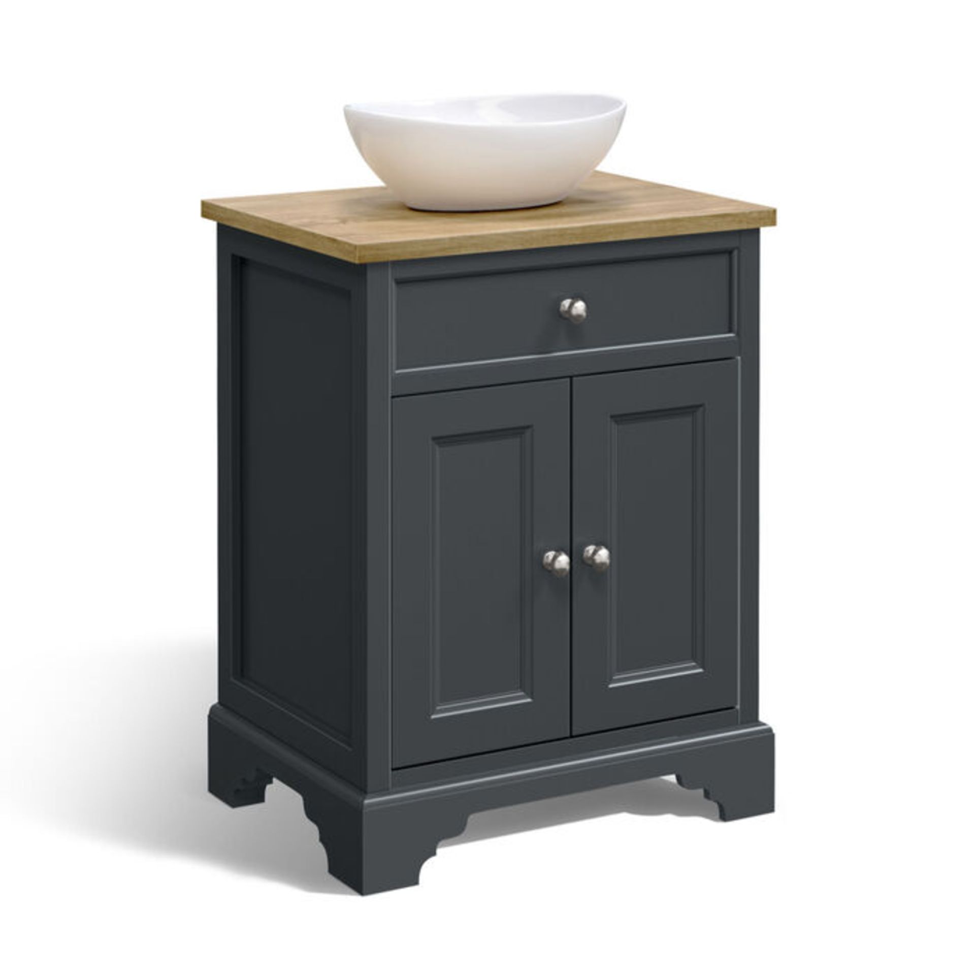 (PM12) 600mm Loxley Charcoal Countertop Unit & Camila Sink - Floor Standing. RRP £799.99. Come... - Image 5 of 5