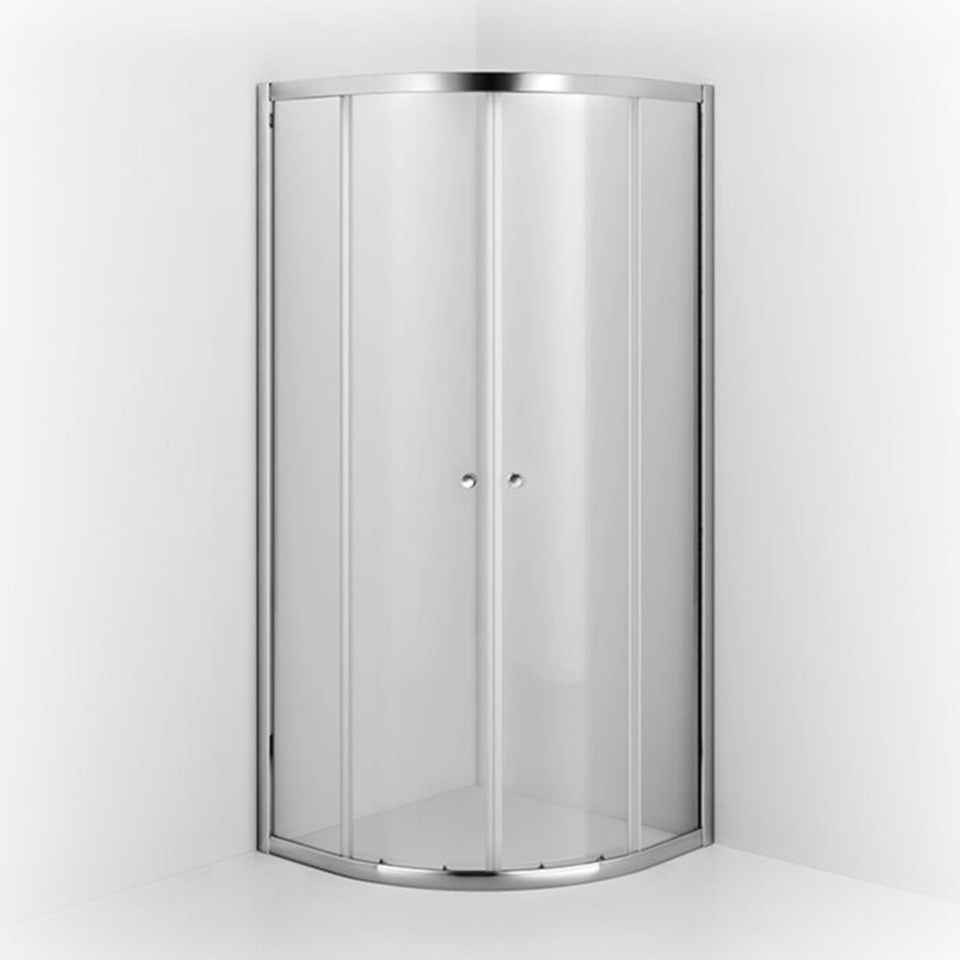 (J40) 900x900mm Quadrant Shower Enclosure. RRP £396.99. constructed of 4mm lightweight safety ...