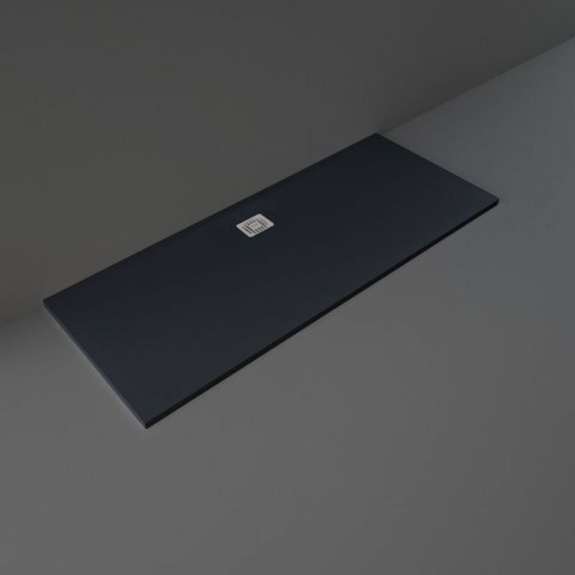 (J12) 1700x700mm RAK FEELING BATHTUB REPLACEMENT RECTANGULAR SHOWER TRAY SOLID BLACK. RRP £673...