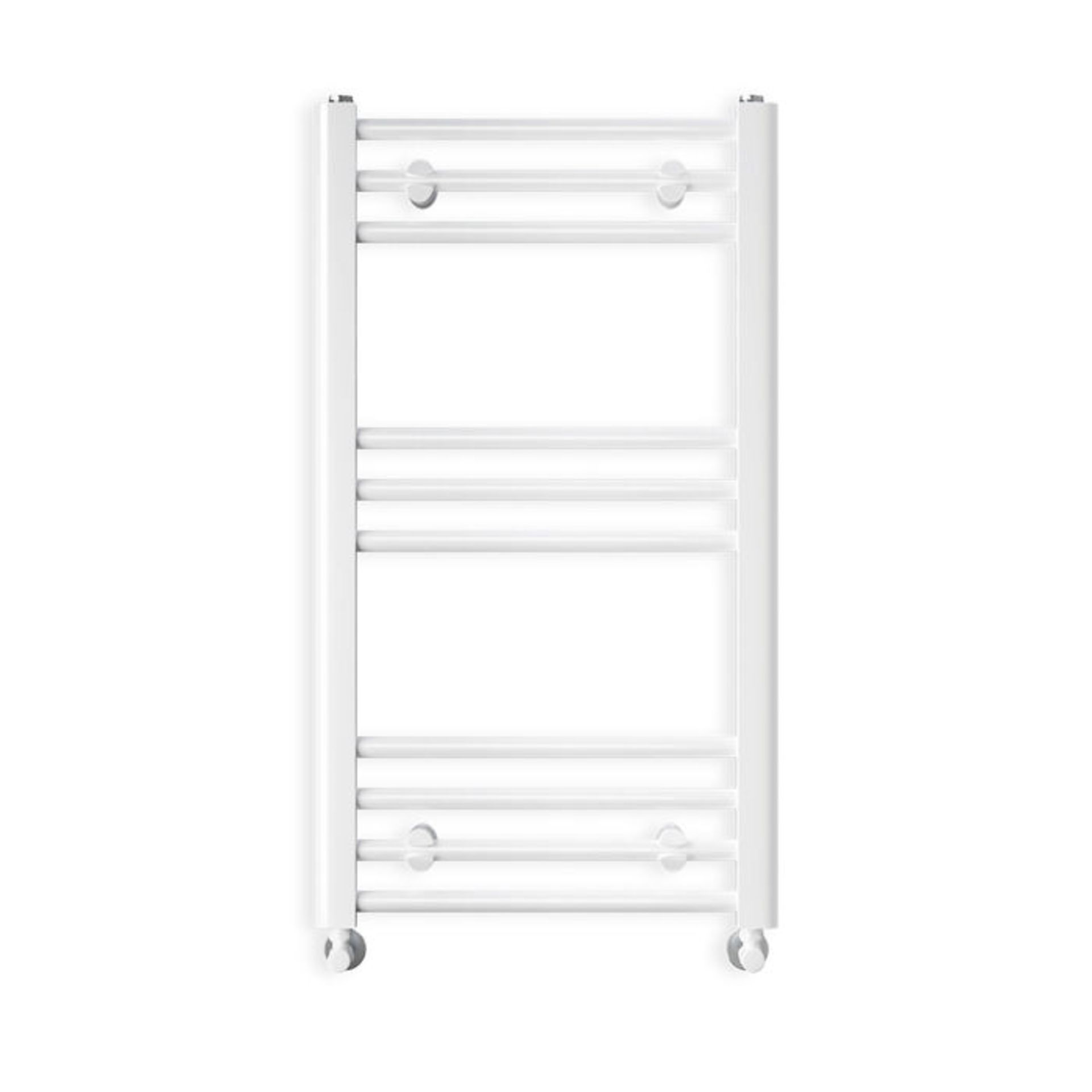 (XX92) 1100x500mm White Matt Heated Towel Radiator. . Made from low carbon steel Finished with... - Image 2 of 2