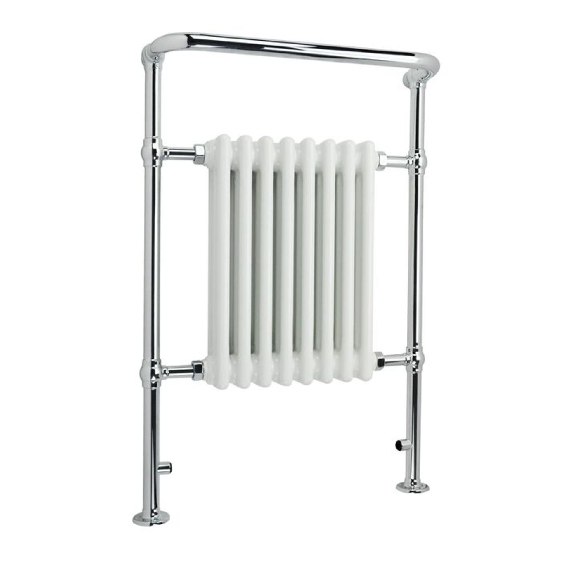 (G23) 952x659mm Large Traditional White Premium Towel Rail Radiator. RRP £349.99. We love this... - Image 3 of 3