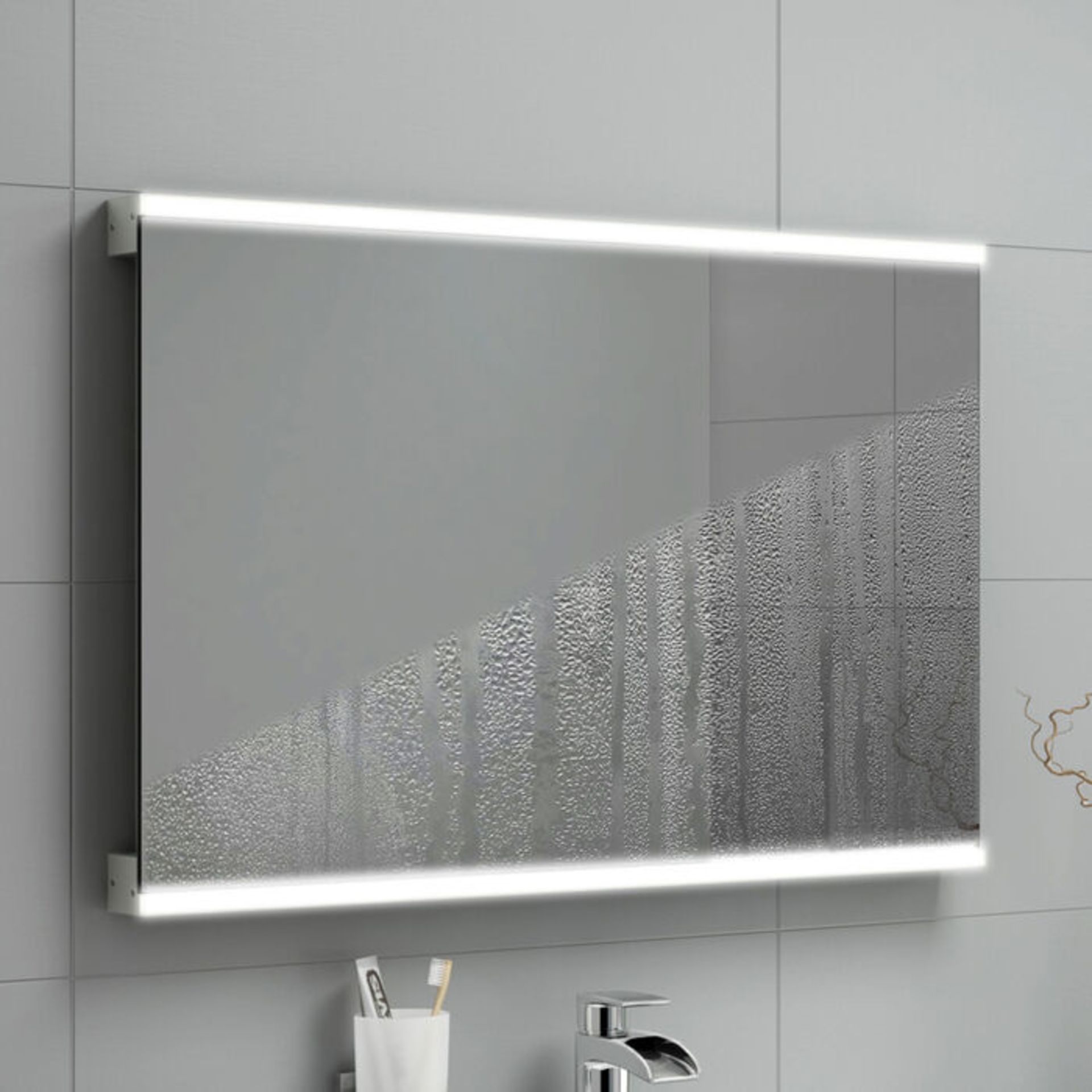 (G35) 500x700mm Denver Illuminated LED Mirror - Bluetooth Speaker. RRP £399.99. Energy efficie... - Image 3 of 6