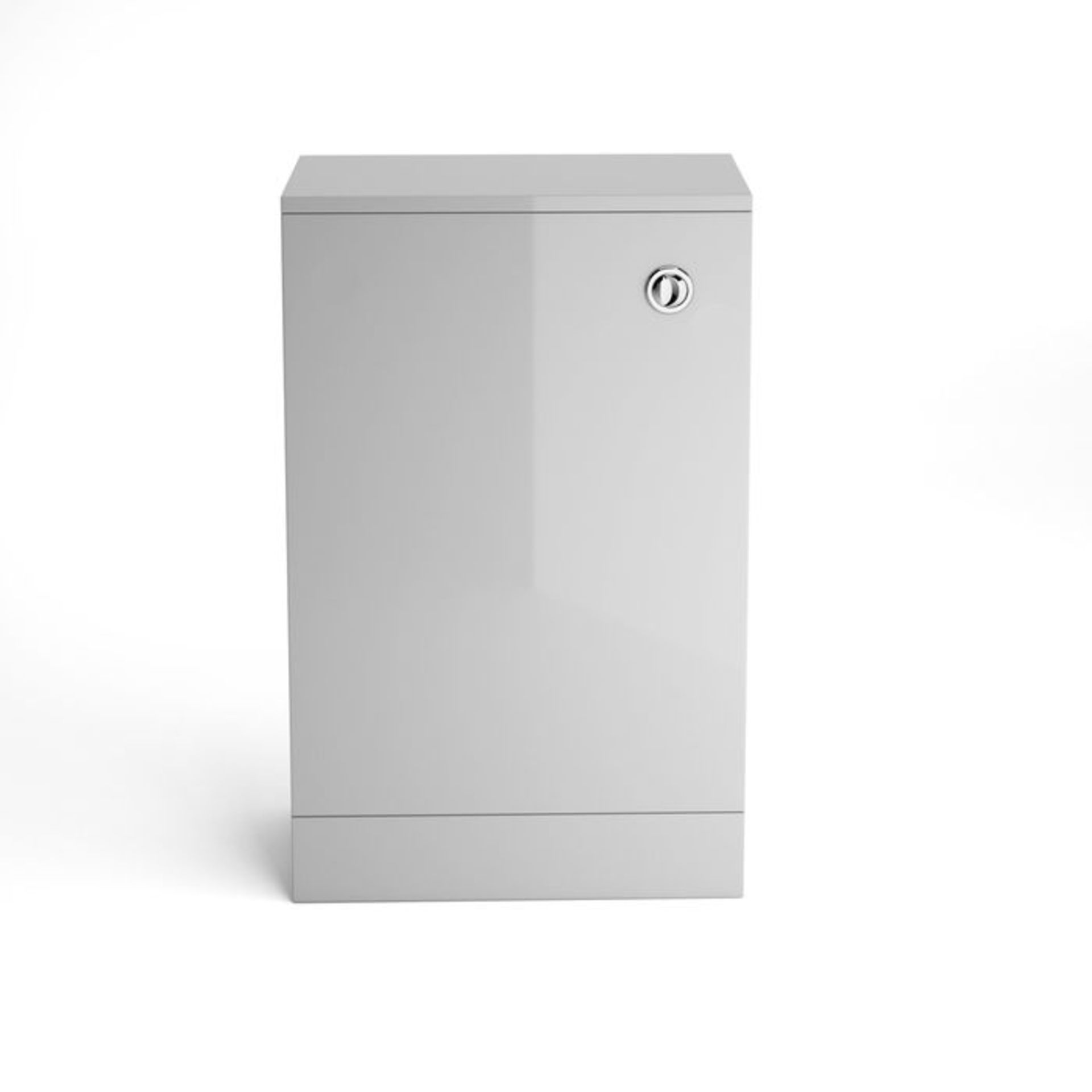 (JF133) 500mm Slimline Gloss Grey Back To Wall Toilet Unit. RRP £64.99. Houses any unsightly p... - Image 4 of 4