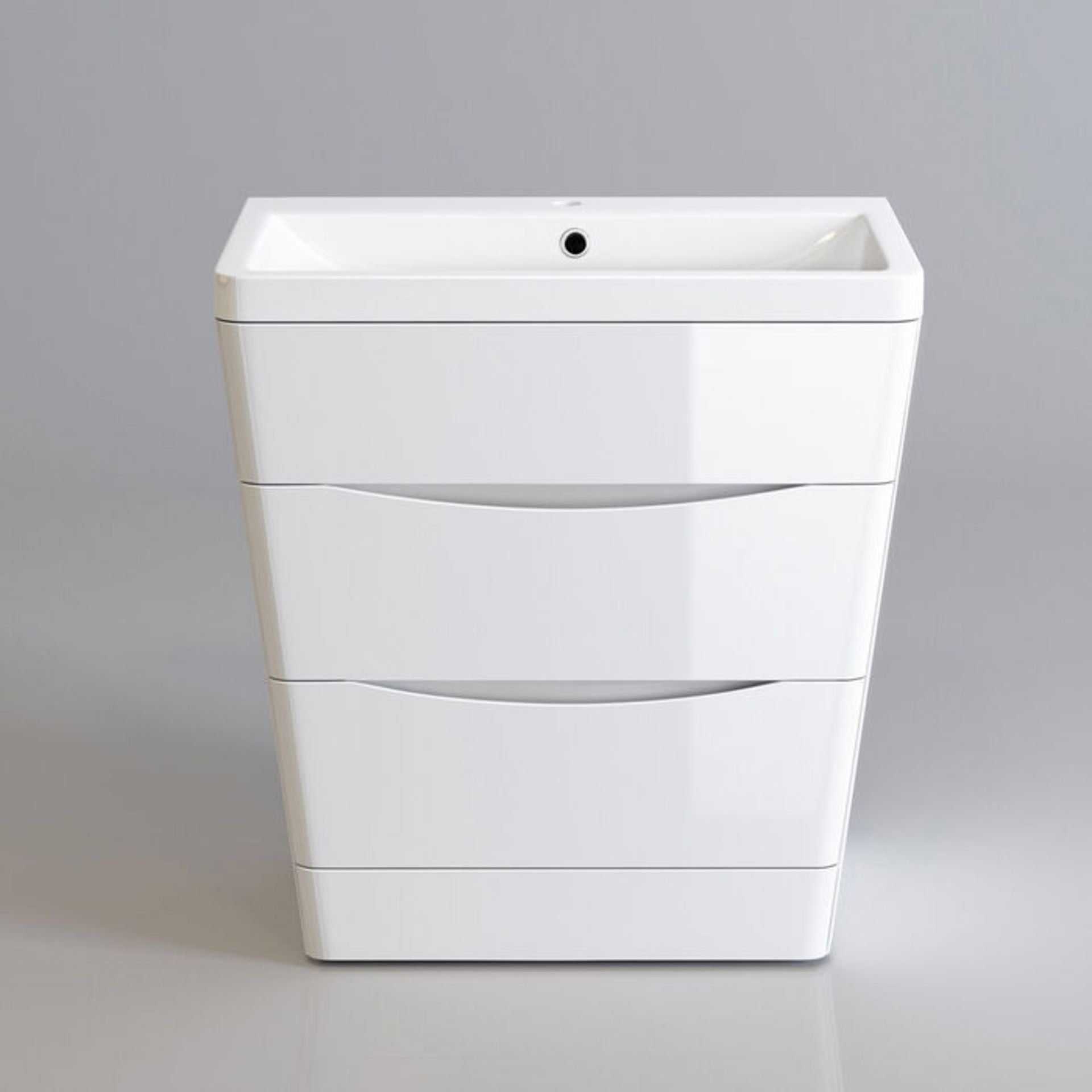 (G12) 800mm Austin II Gloss White Sink Drawer Unit - Floor Standing. RRP £549.99. Comes comple... - Image 4 of 4