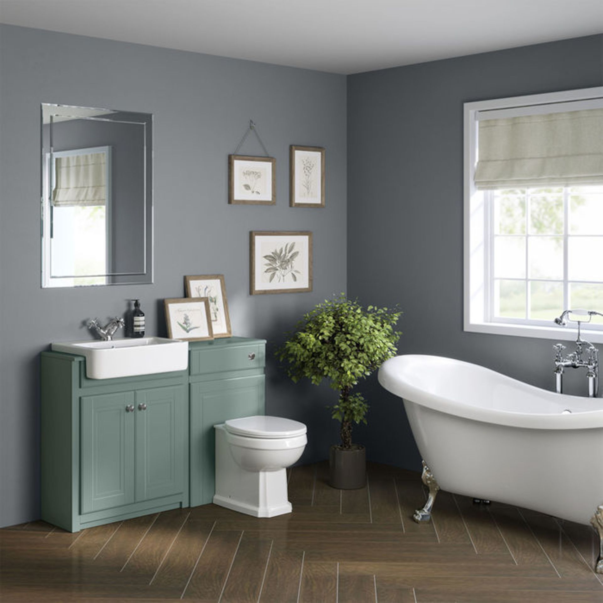 (A212) Cambridge FloorStanding Vanity Unit - Marine Mist. Stunning storage solution with a bui... - Image 3 of 4