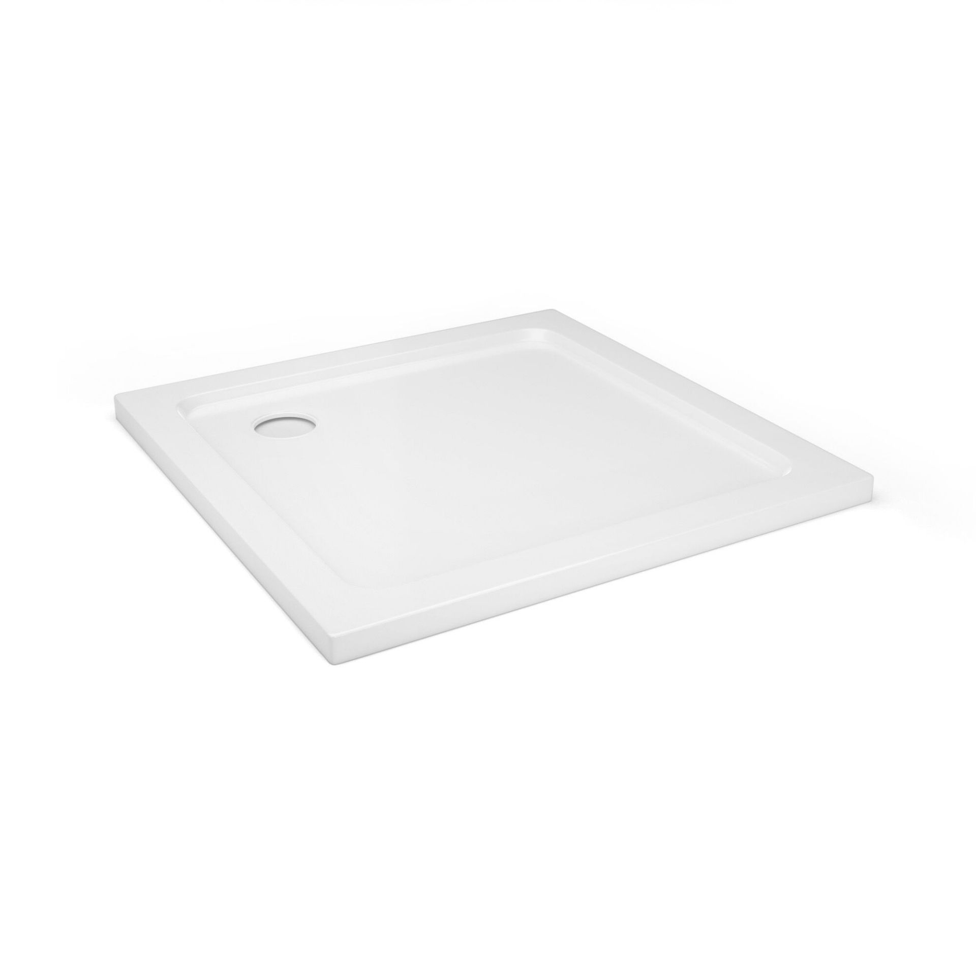 (AD180) 760x760mm Square Ultra Slim Stone Shower Tray. RRP £283.99. Low profile ultra slim design - Image 2 of 2