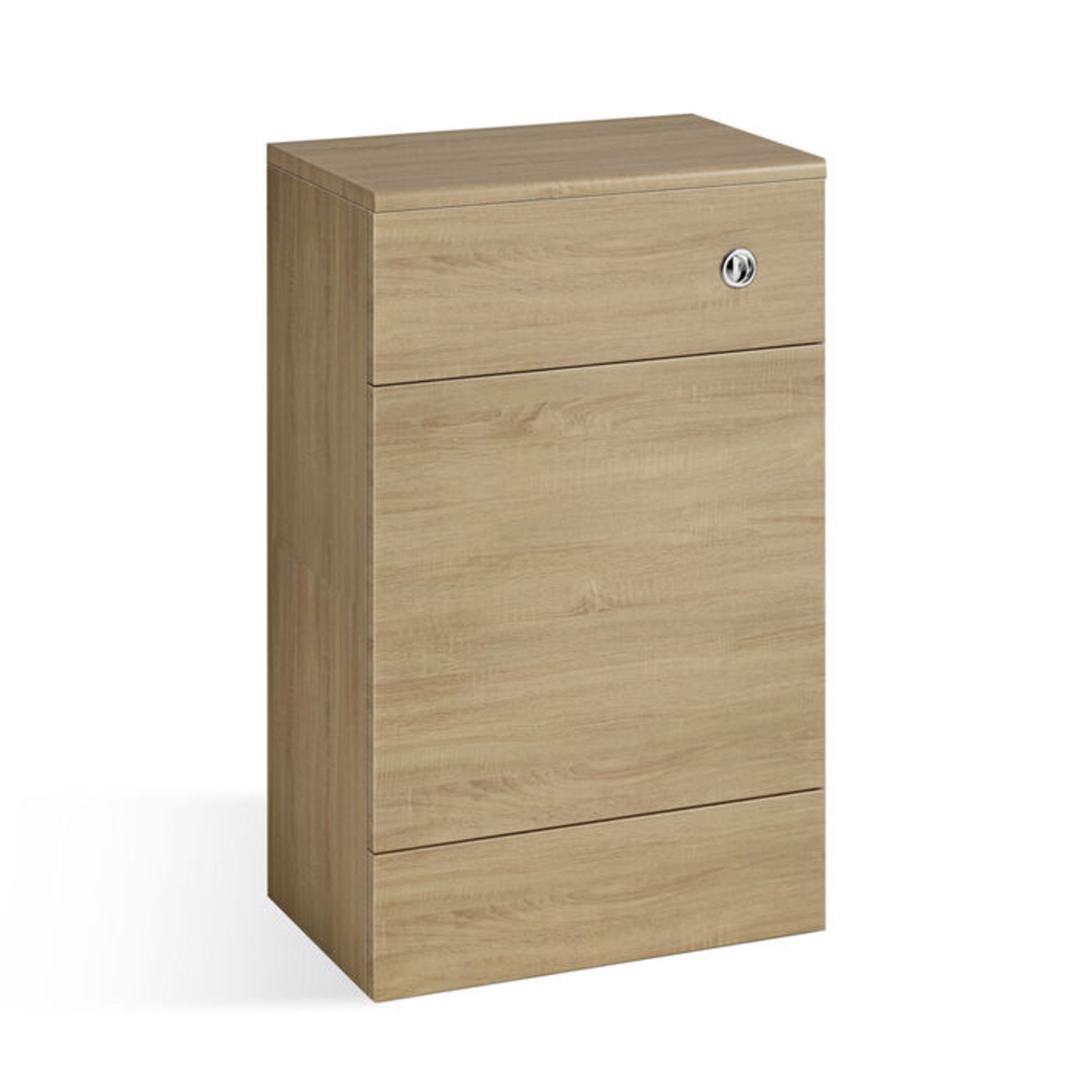 (PM127) 500mm Harper Oak Effect Back To Wall Toilet Unit. RRP £224.99. Our discreet unit cleve... - Image 3 of 3