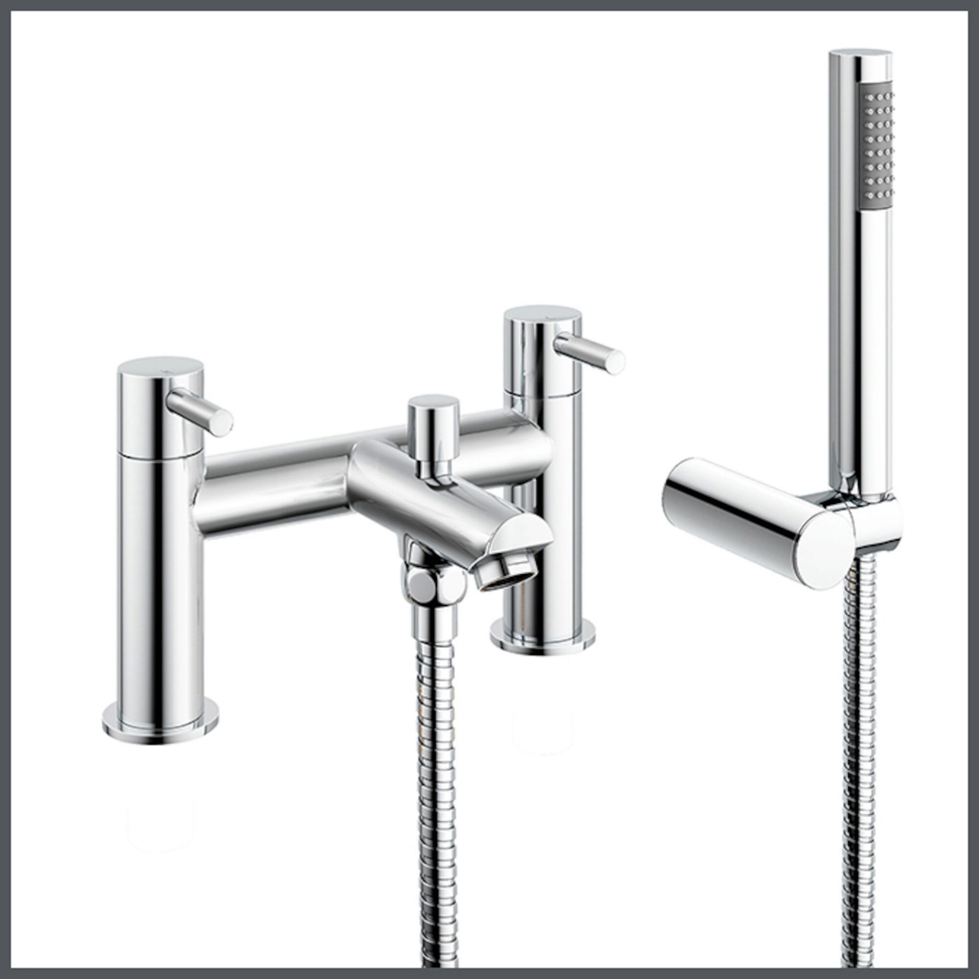 (PM1029) Bath Mixer Shower Tap & Handheld Chrome plated solid brass 1/4 turn solid brass val...