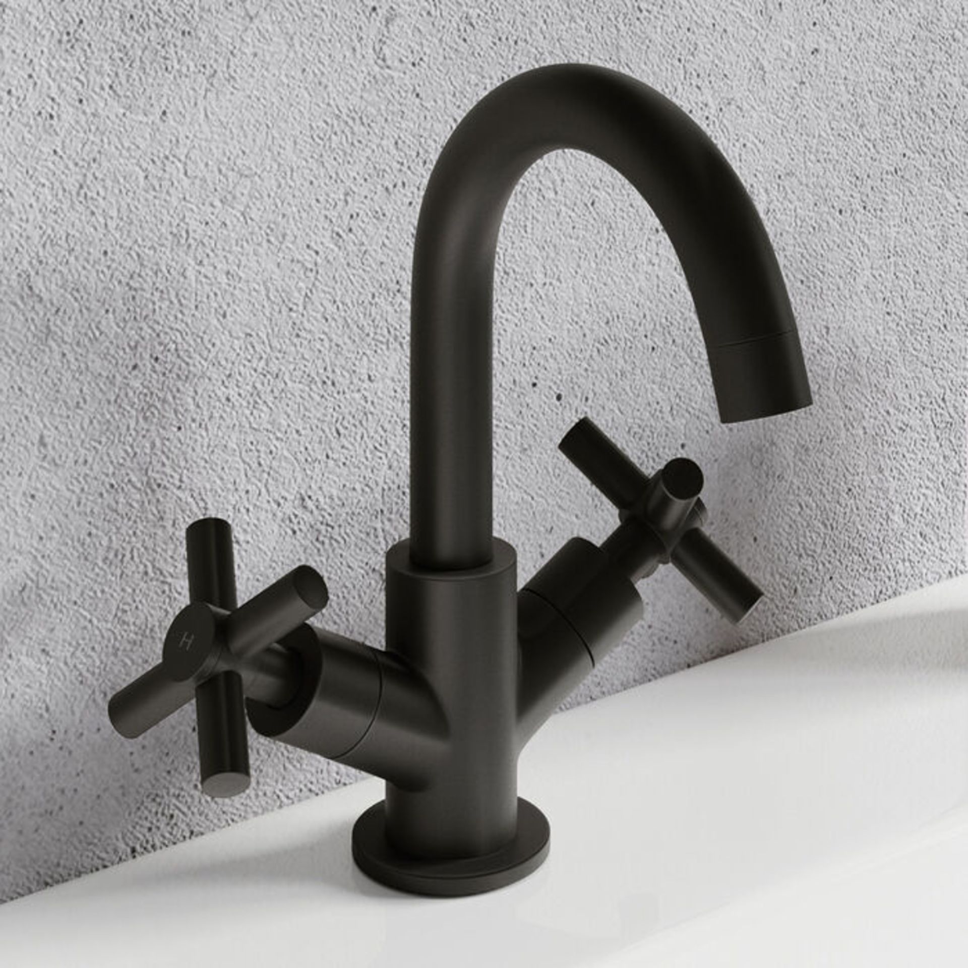 (PM1032) Austin Crosshead Black Sink Mixer Tap Luxurious sleek matte finish Manufactured from... - Image 3 of 3