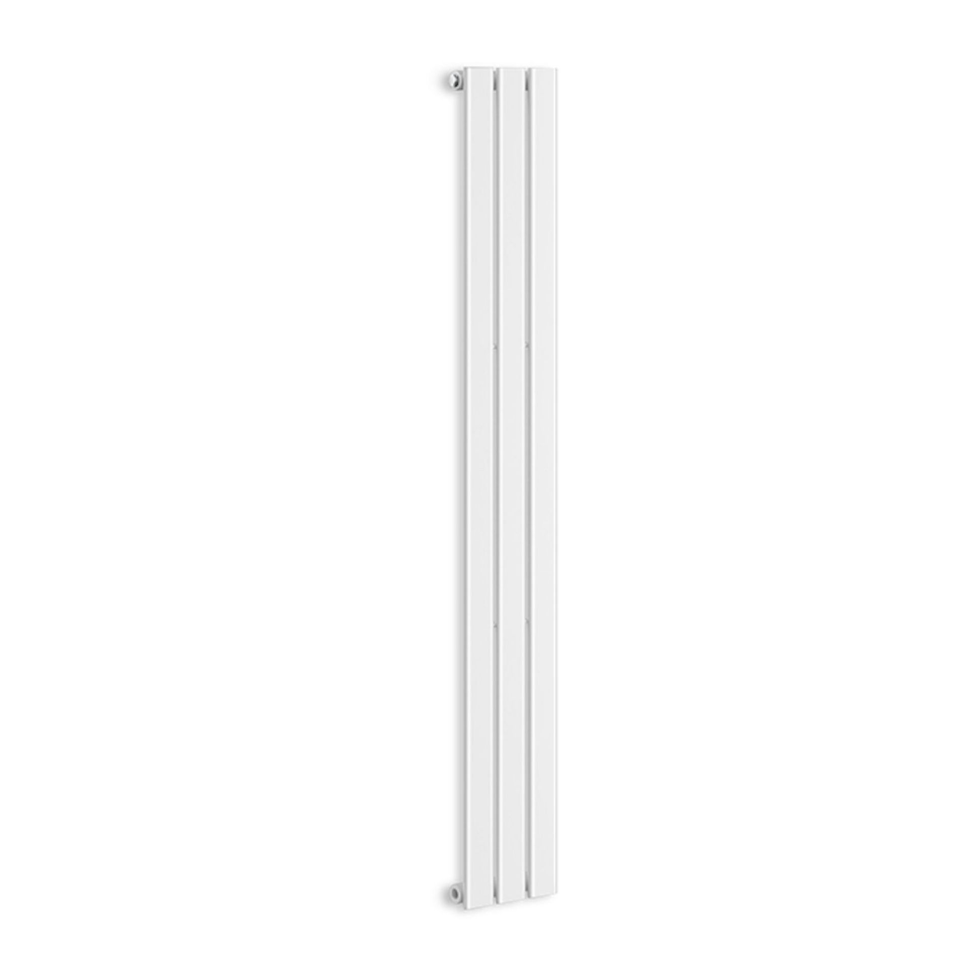 (EW154) 1600x228mm White Panel Vertical Radiator. RRP £209.99. Made from low carbon steel with a