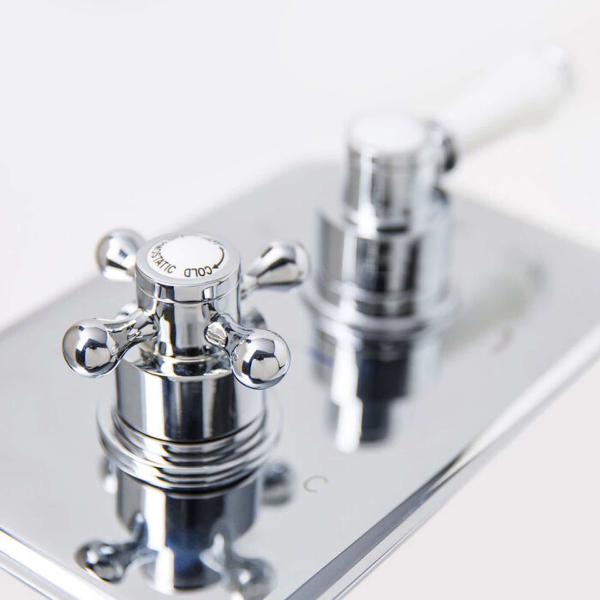 (YU1008) Traditional Two Way Concealed Mixer Valve Chrome plated solid brass Built in anti-sc... - Image 3 of 3