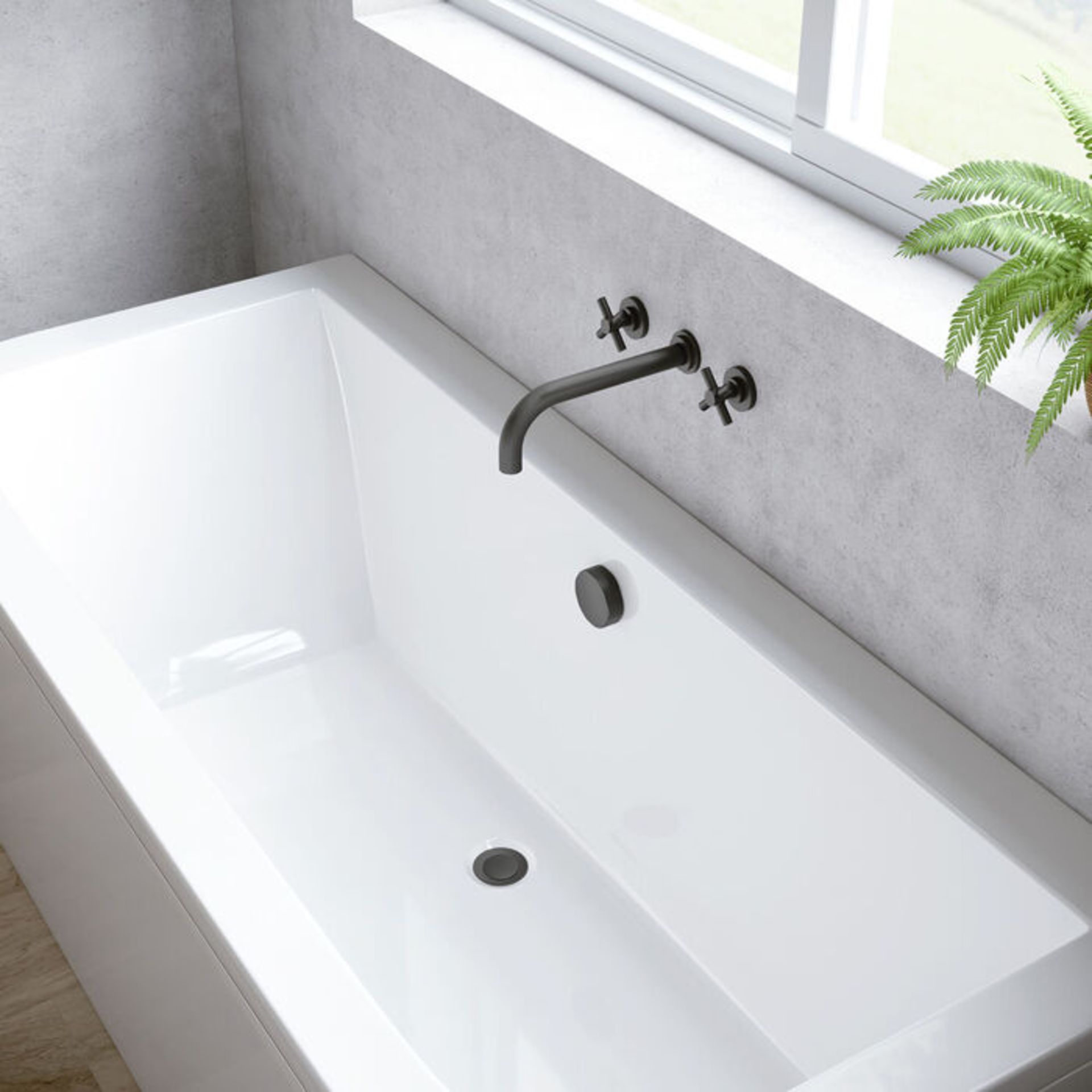 (RK1008) Matte Black Pop Up Bath Waste - Overflow Constructed from long-lasting durable zinc w... - Image 2 of 2