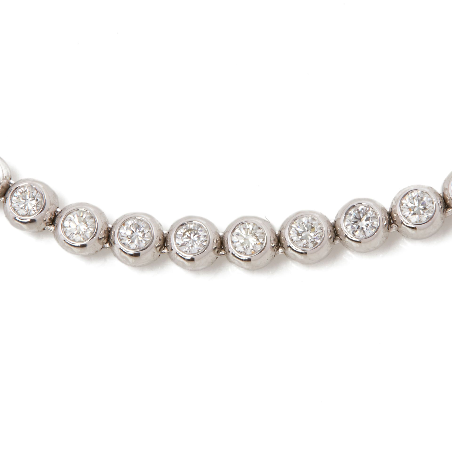 18k White Gold Beaded 4.50ct Diamond Necklace - Image 9 of 9