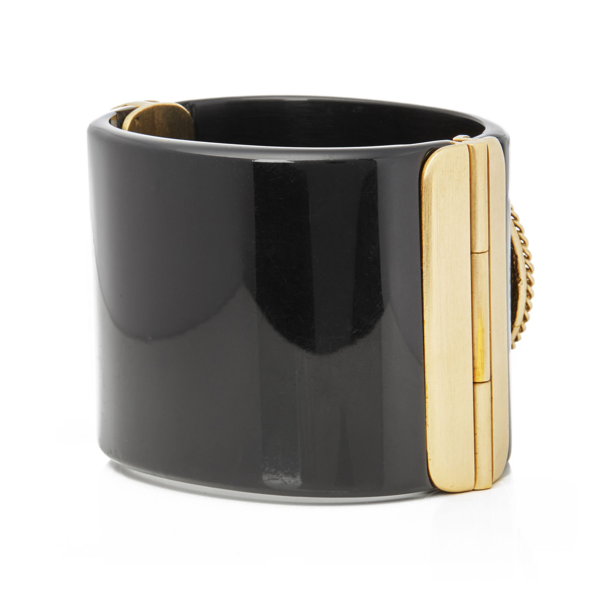 Gold Rue Cambon CC Cuff Bangle - Image 4 of 7