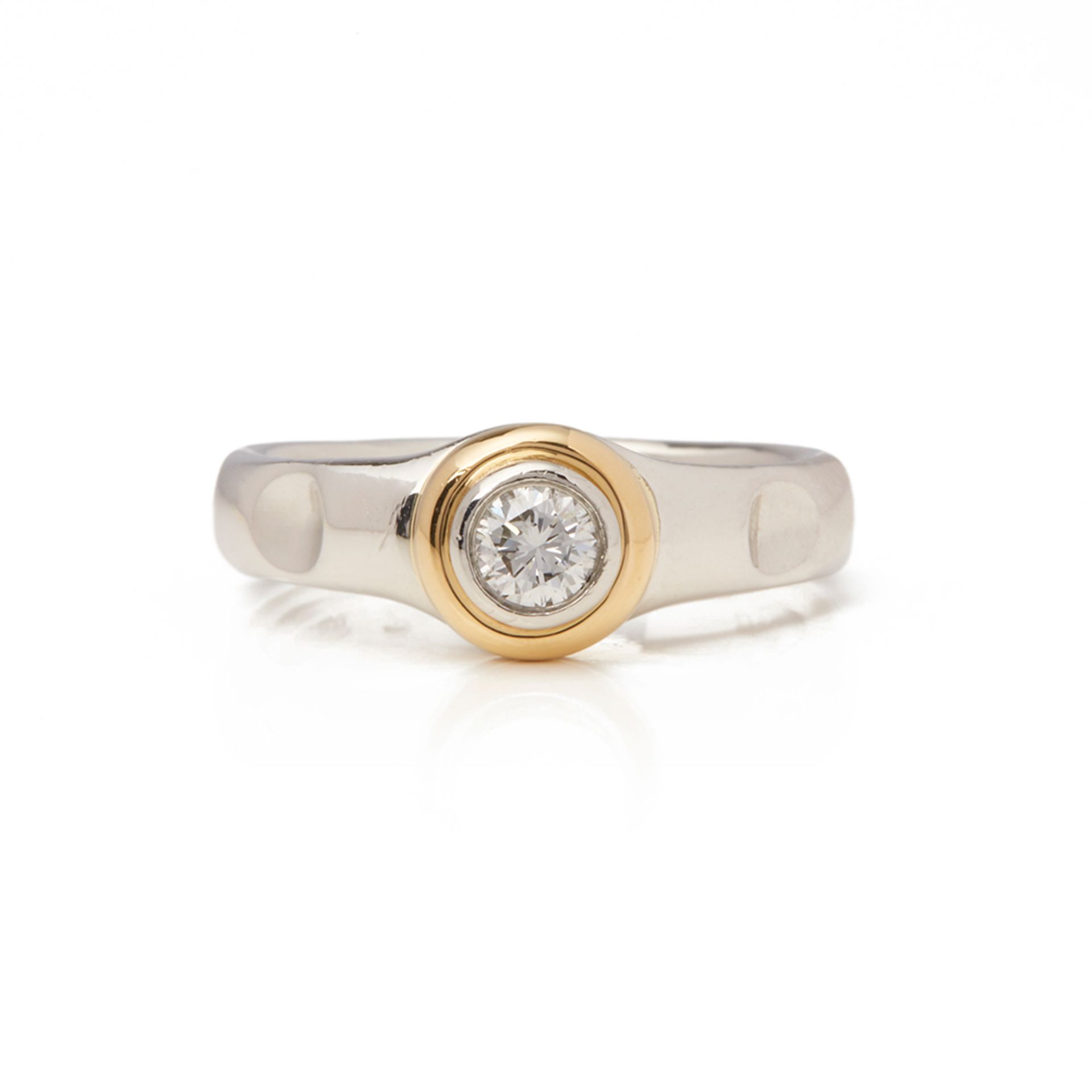 Platinum & 18k Yellow Gold Solitaire 0.45ct Diamond Paloma Picasso Ring - Image 11 of 11