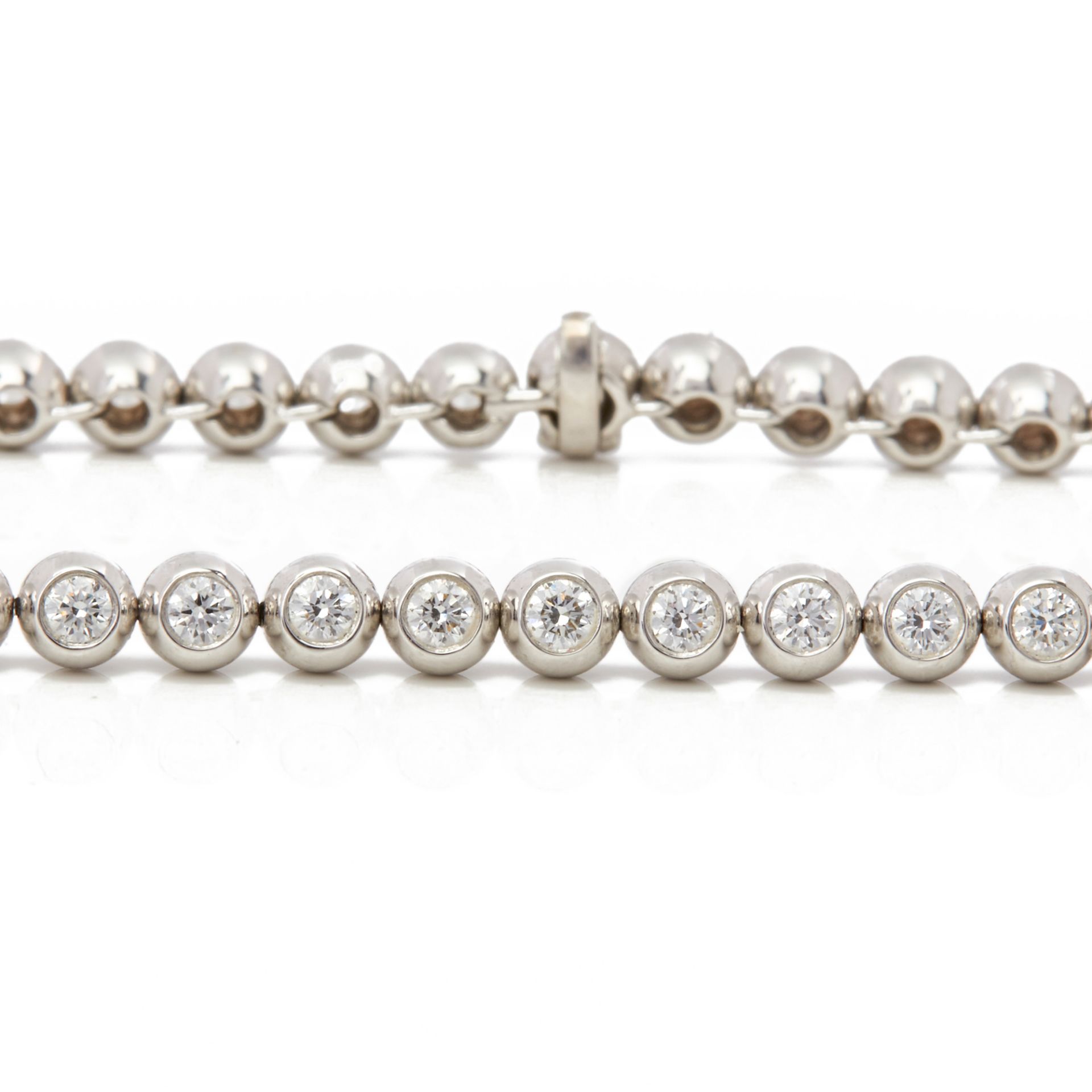 18k White Gold Beaded 2.00ct Diamond Bracelet - Image 8 of 10