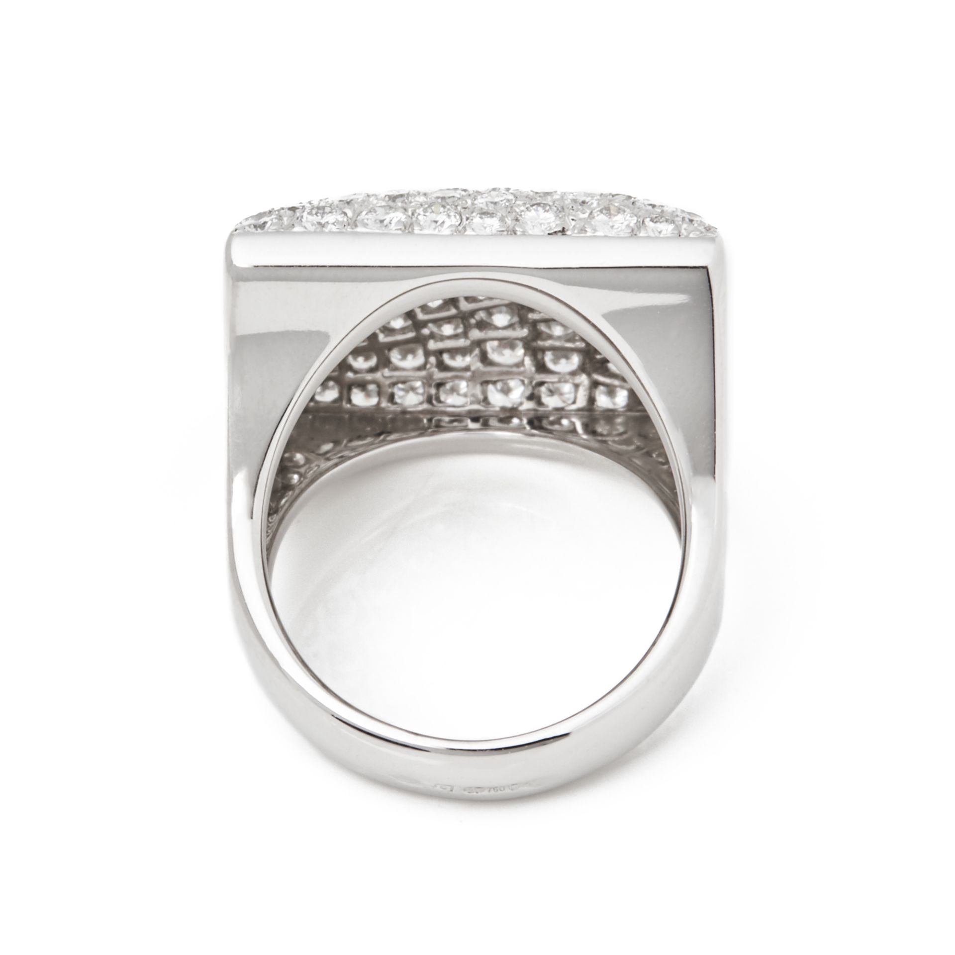 18k White Gold Diamond Berlingot Ring - Image 3 of 8