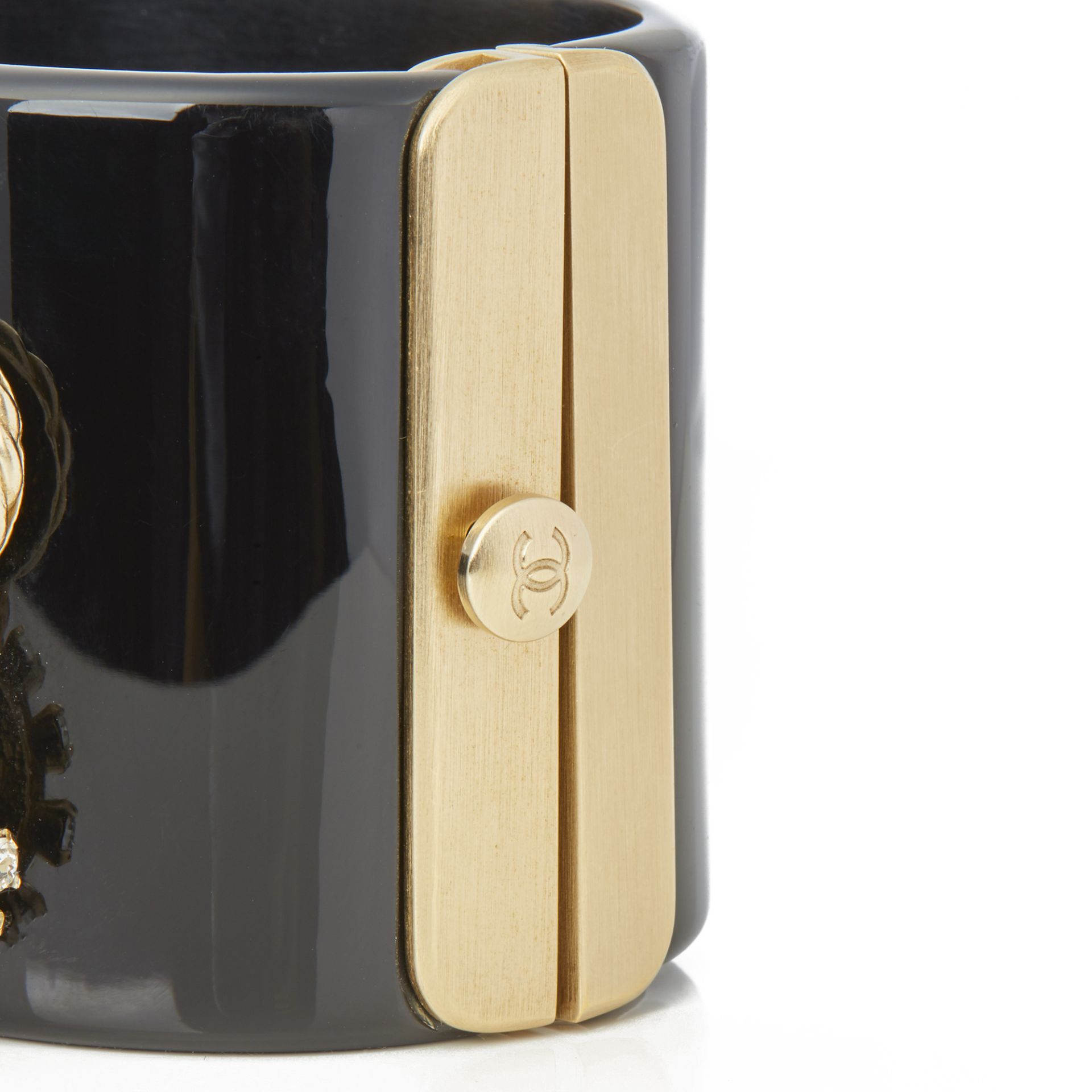 Gold Rue Cambon CC Cuff Bangle - Image 7 of 7