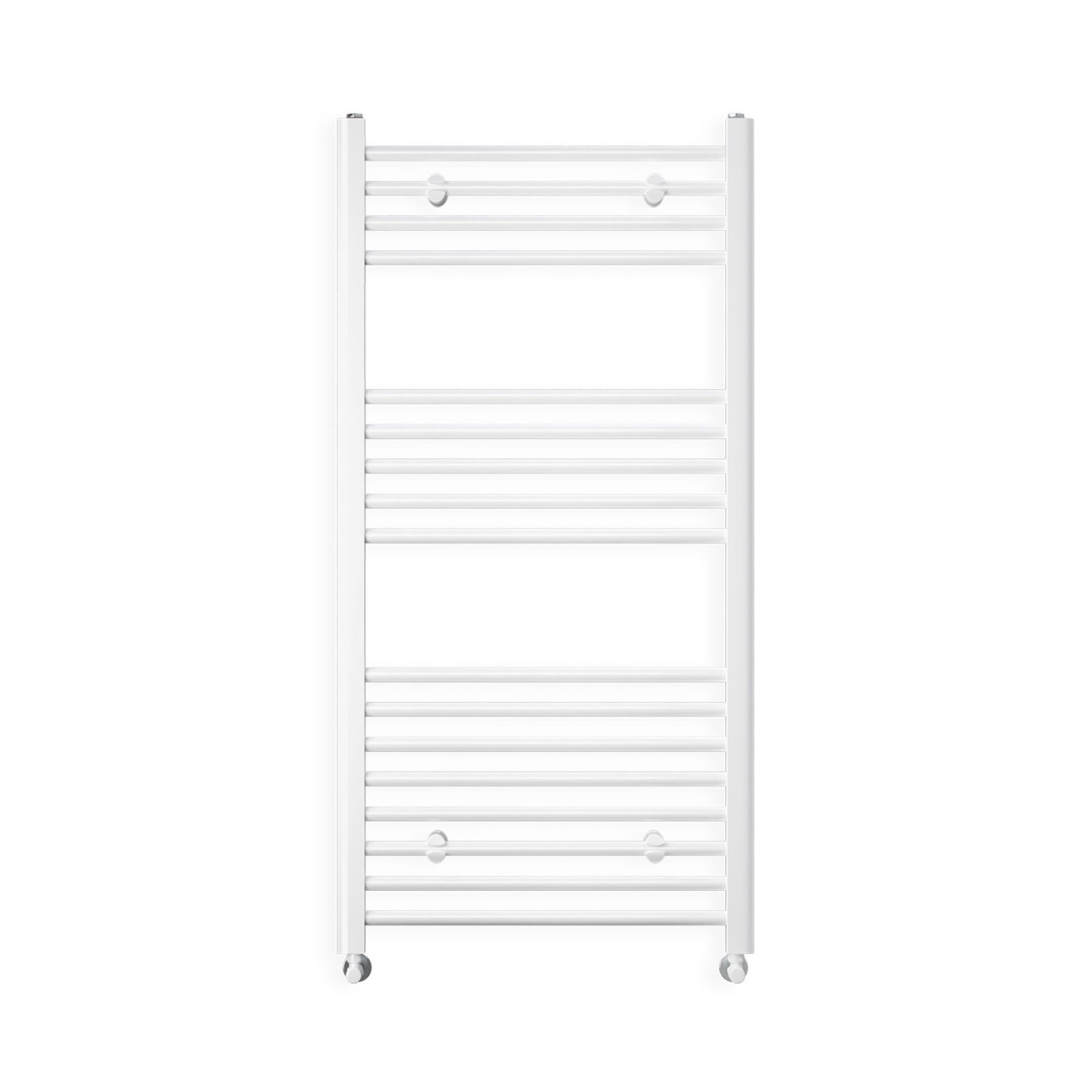 (CS106) 1200x600mm White Heated Towel Radiator. Made from low carbon steel Finished with a high - Image 2 of 2