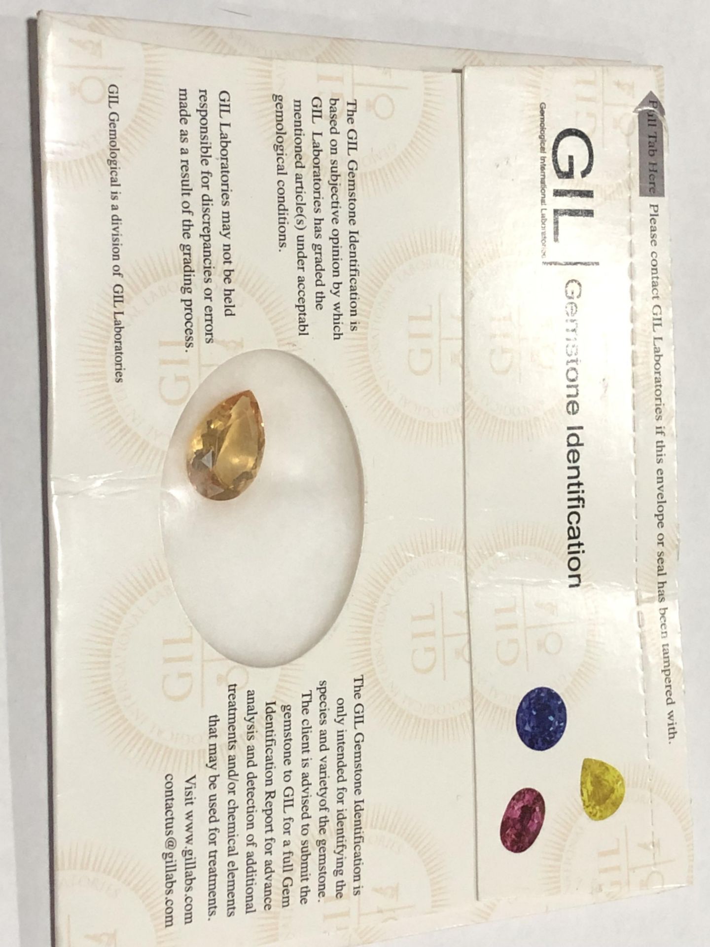 4.95ct Natural Quartz (Citrine) with GIL Certificate