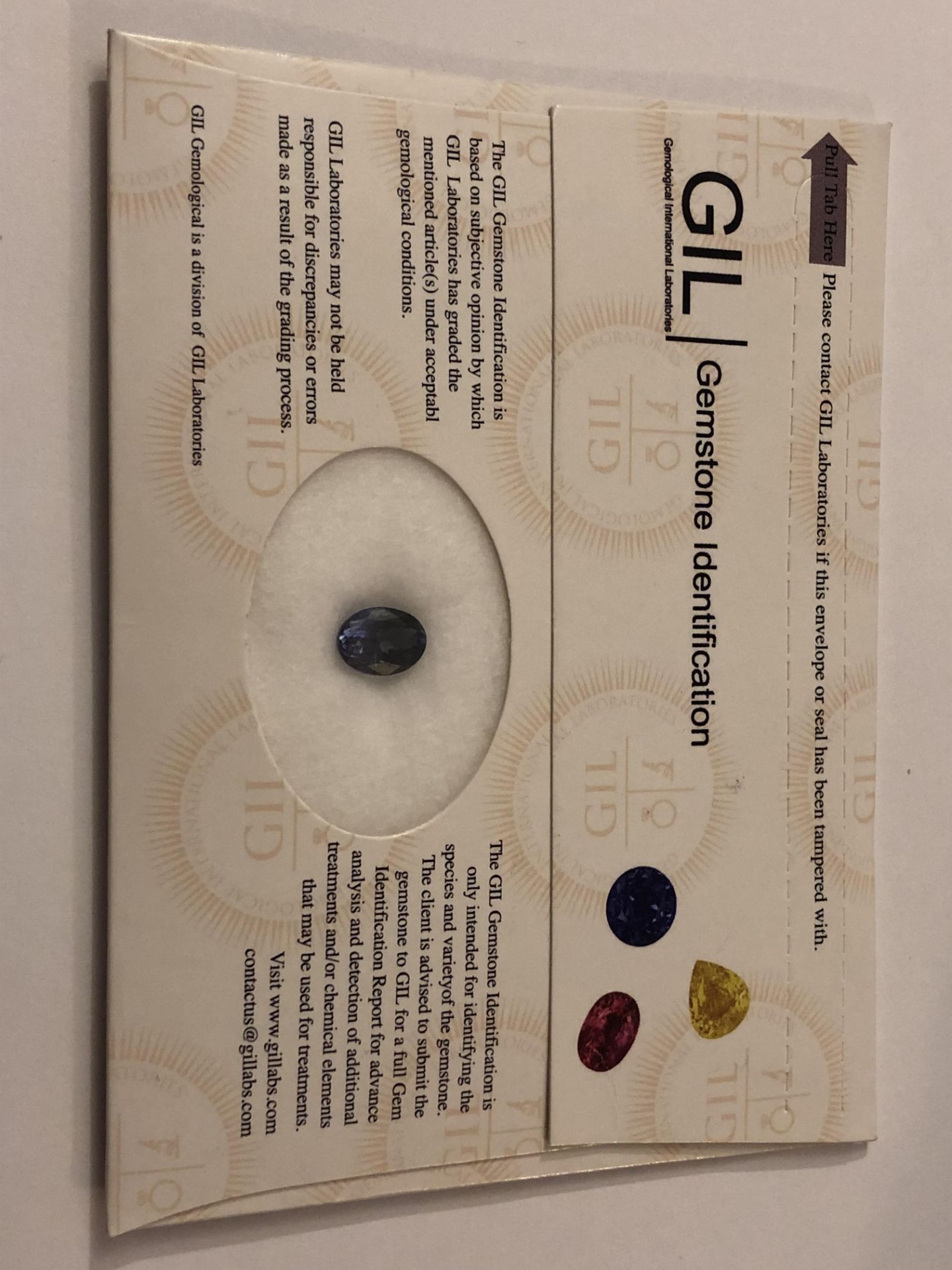 2.74ct Natural Tanzanite with GIL Certificate