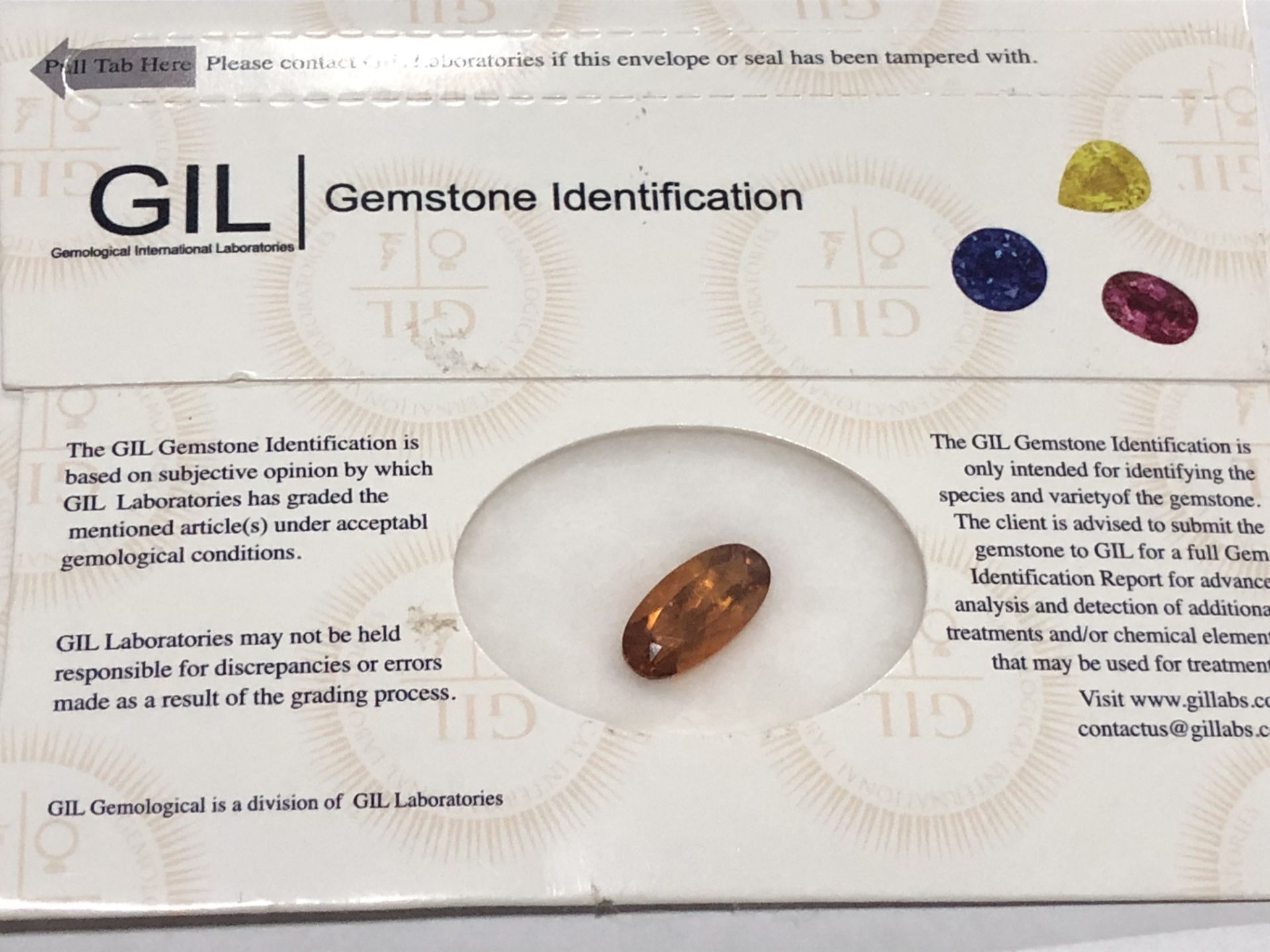 4.50ct Natural Quartz (Citrine) with GIL Certificate - Image 3 of 9