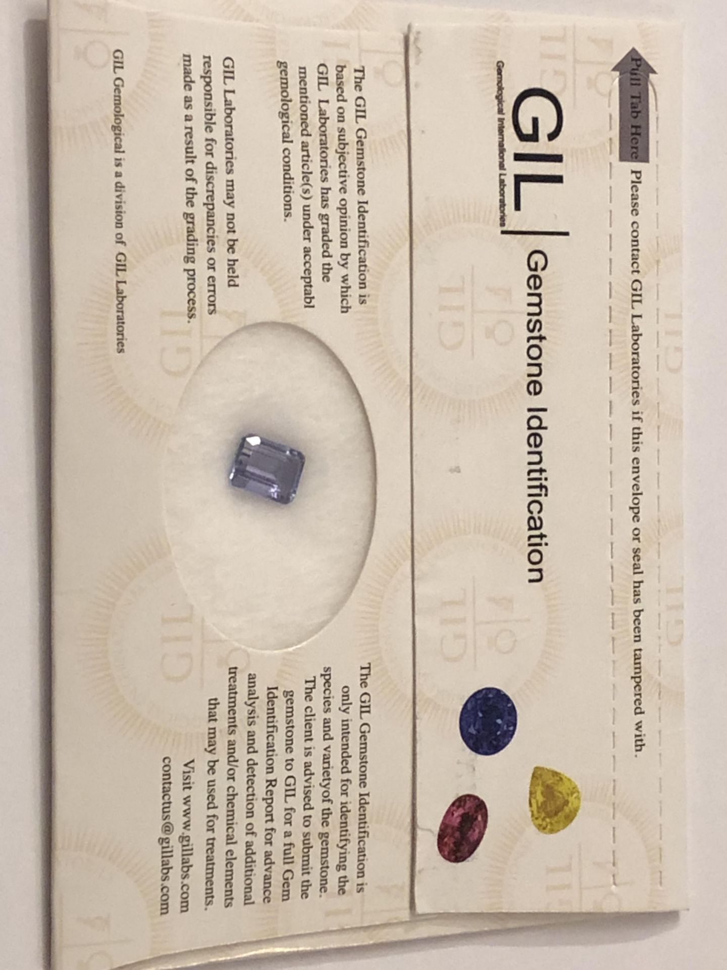 2.90ct Natural Tanzanite with GIL Certificate