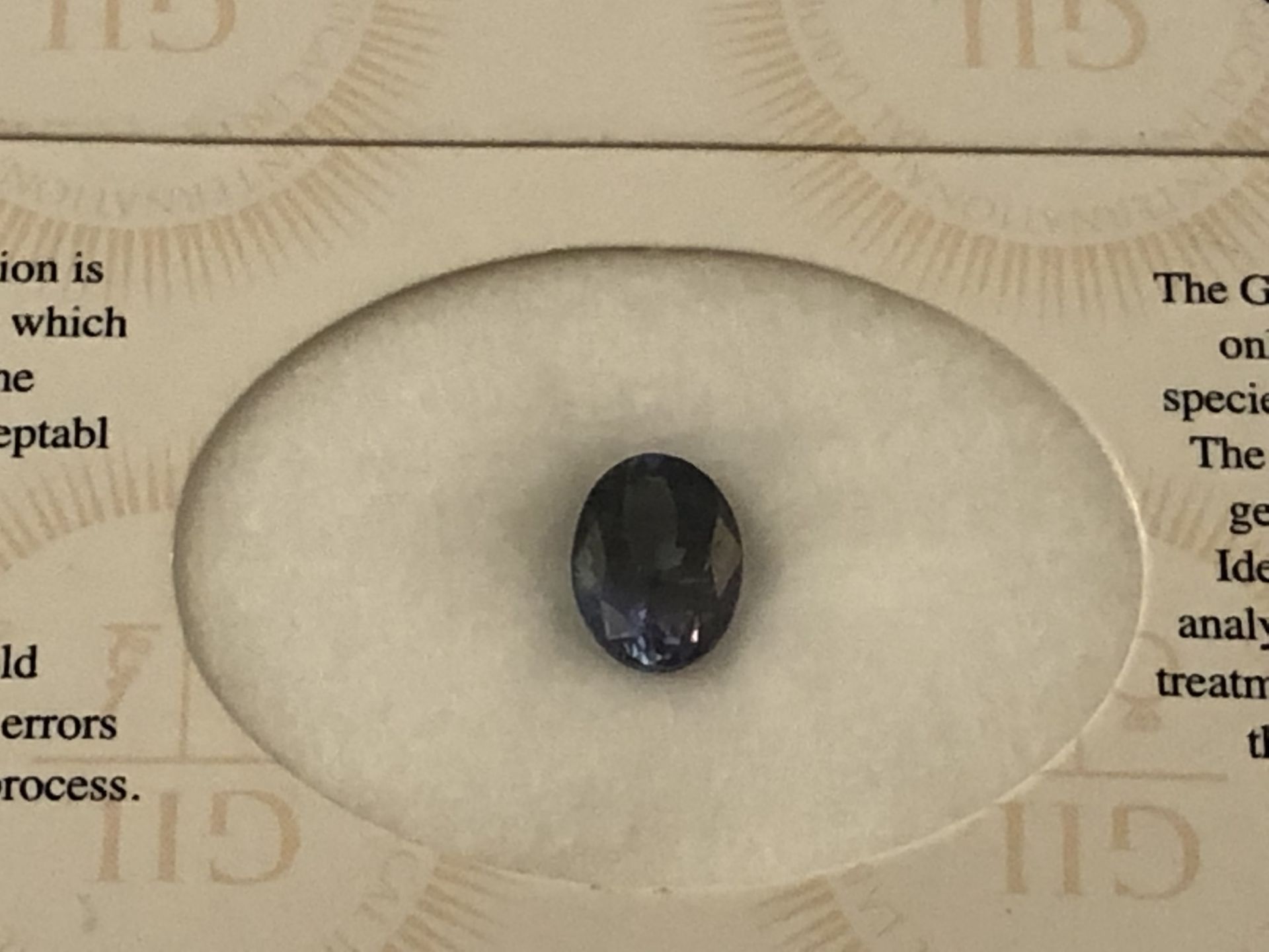 2.74ct Natural Tanzanite with GIL Certificate - Image 5 of 6