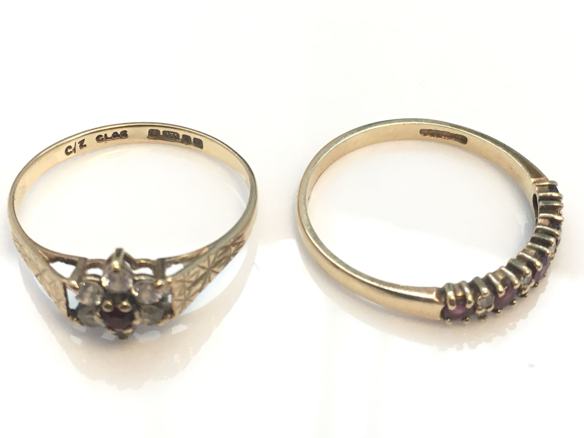 Two 9ct gold dress rings - Image 5 of 12