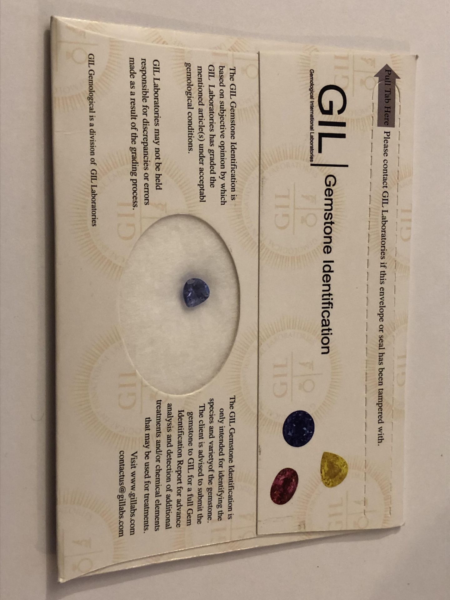 1.24ct Natural Tanzanite with GIL Certificate