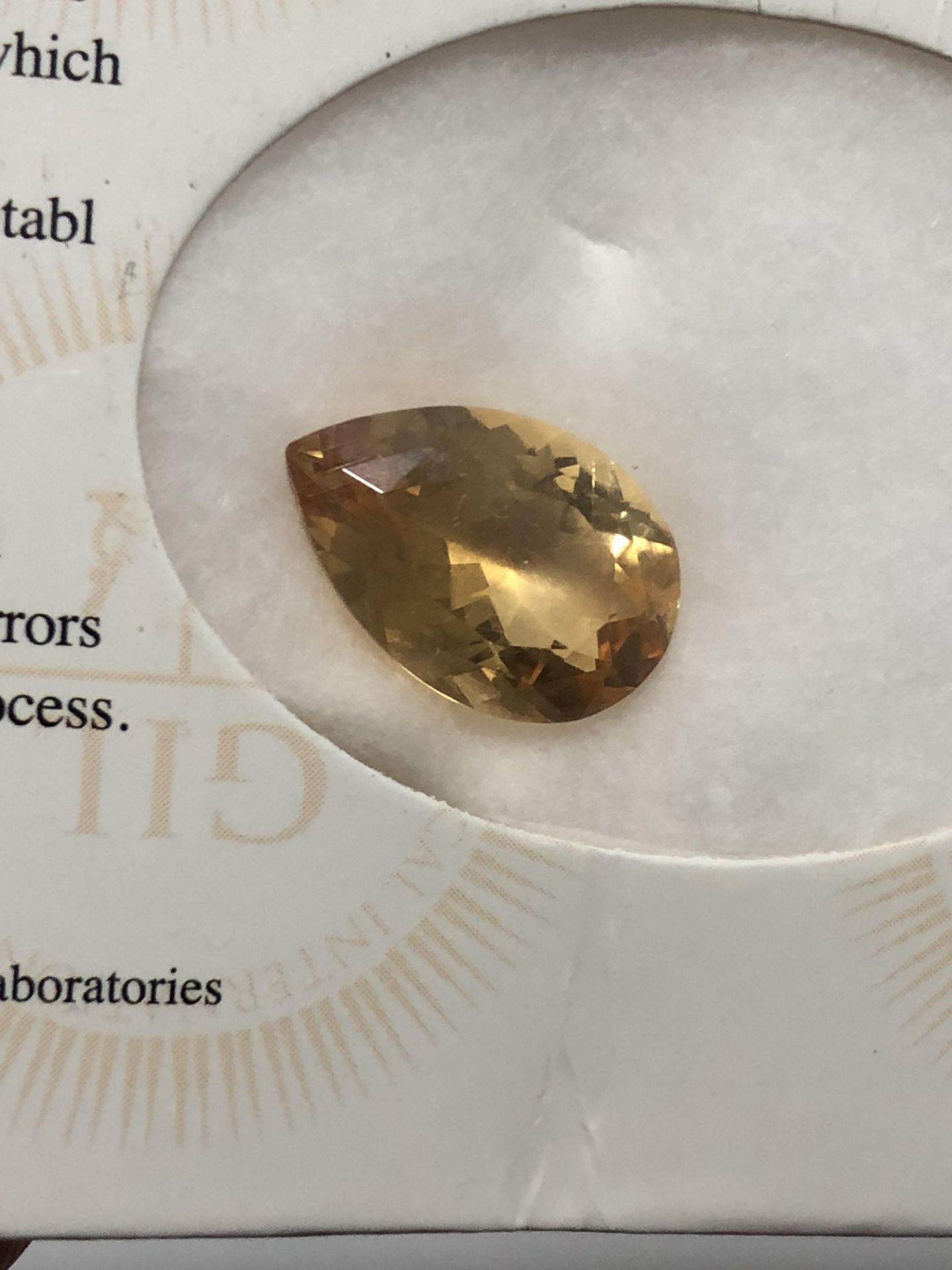 4.95ct Natural Quartz (Citrine) with GIL Certificate - Image 3 of 6